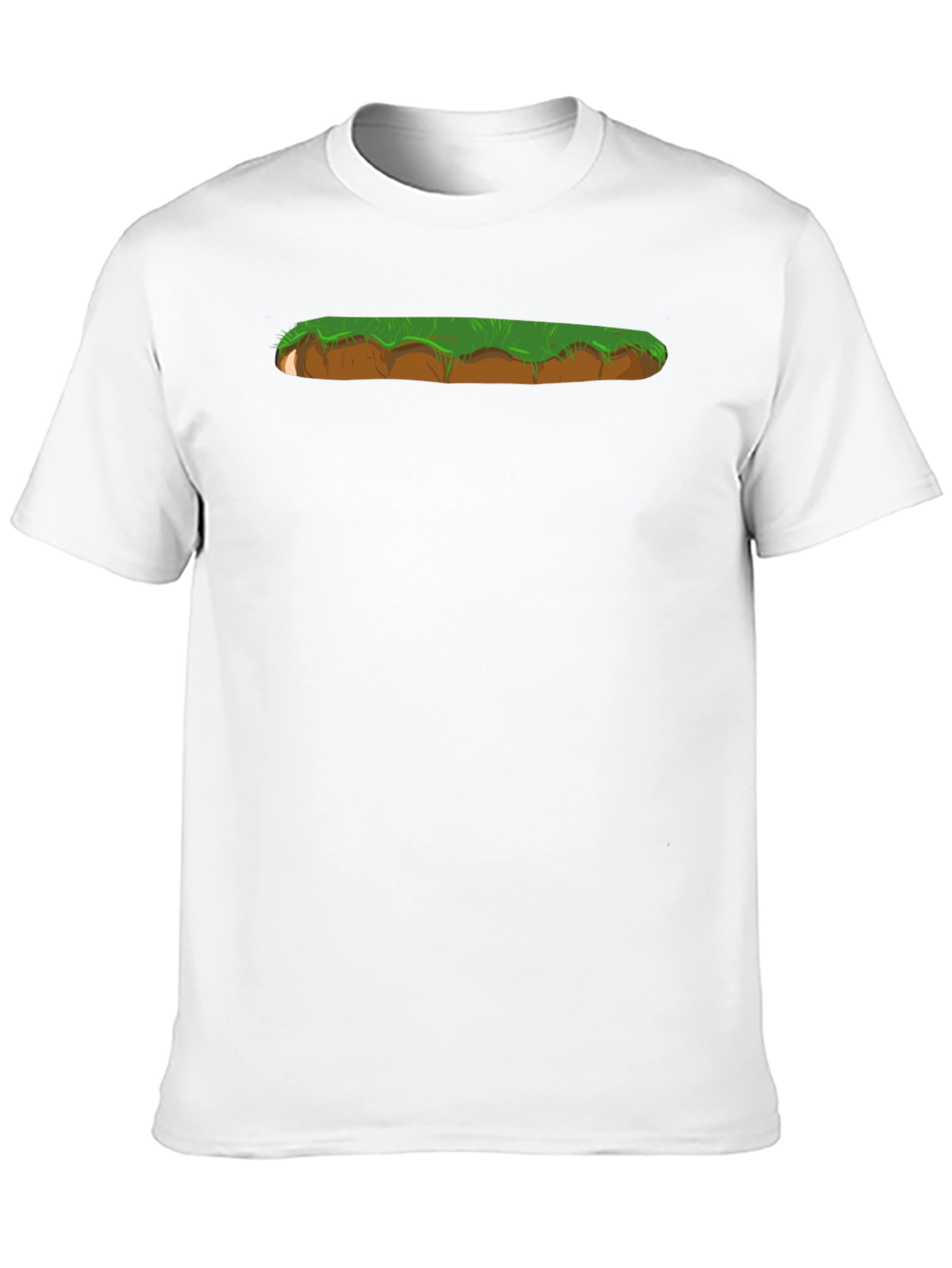 Black Cartoon Landscape Graphic Print Black T-Shirt view 10