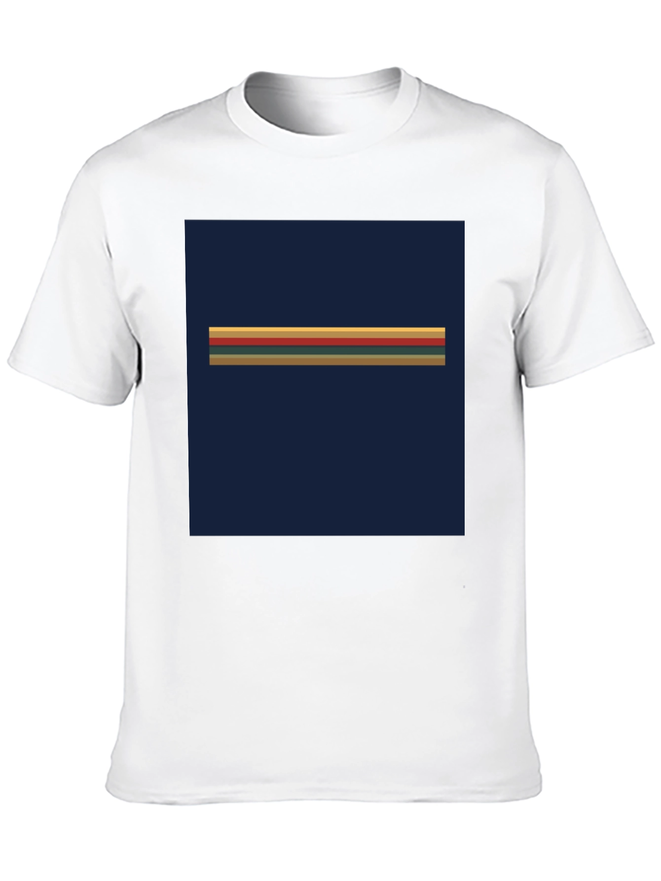 Black Retro Stripe Graphic Tee - Dr. Who Inspired view 10