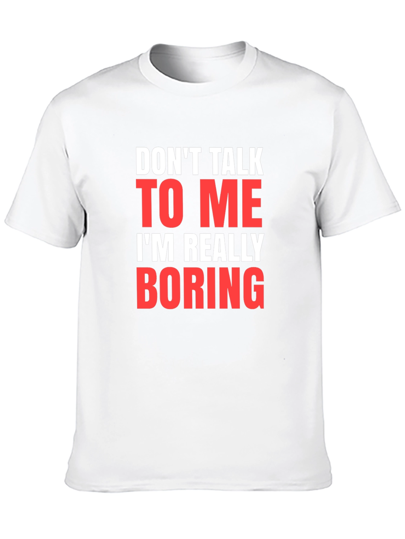 Black Funny Sarcastic Graphic Tee - Don't Talk to Me T-Shirt view 10