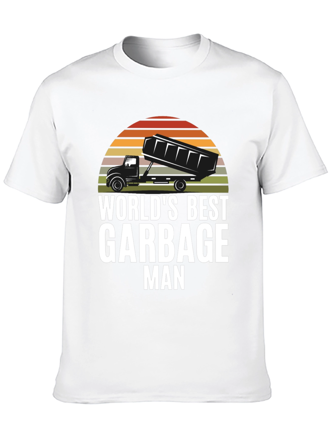 Black World's Best Garbage Man Black Graphic T-Shirt view 10
