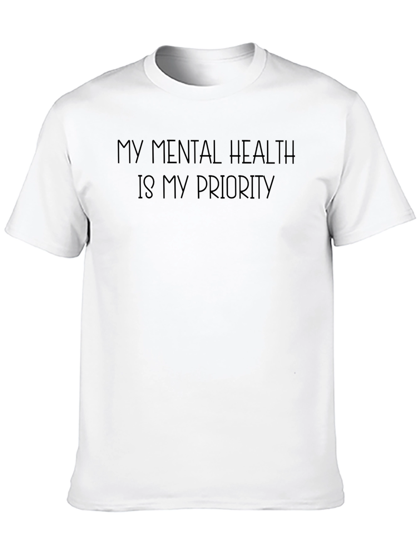 Black Mental Health Priority Black T-Shirt view 10
