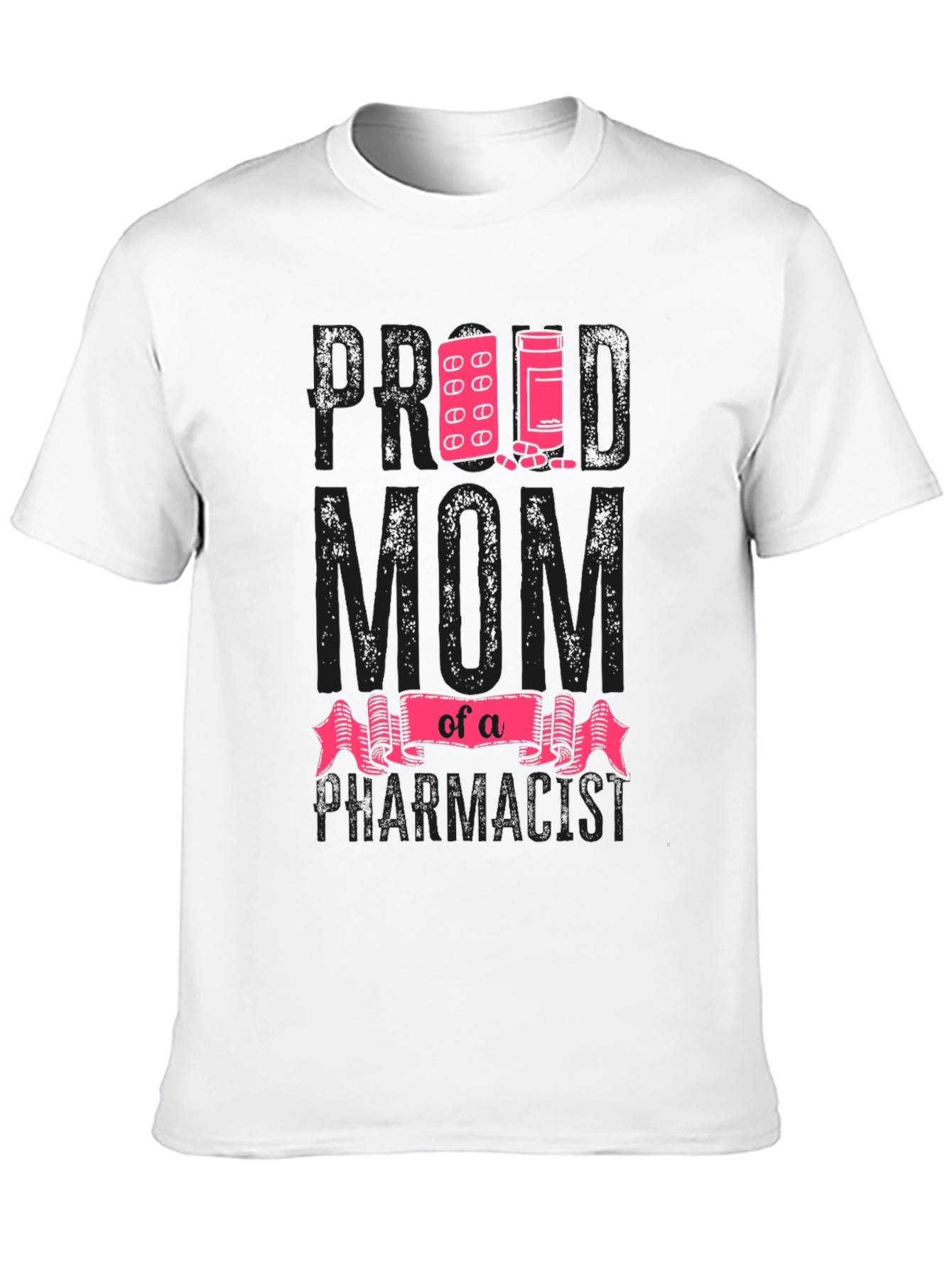 Black Proud Mom of a Pharmacist T-Shirt view 10
