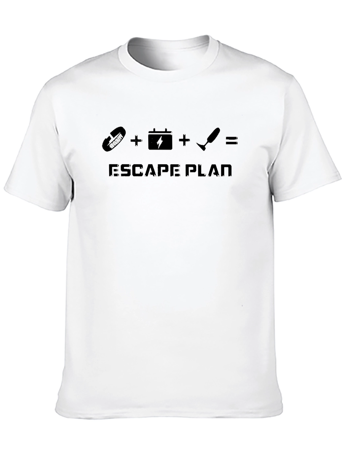 Black Escape Plan Black Graphic T-Shirt view 10