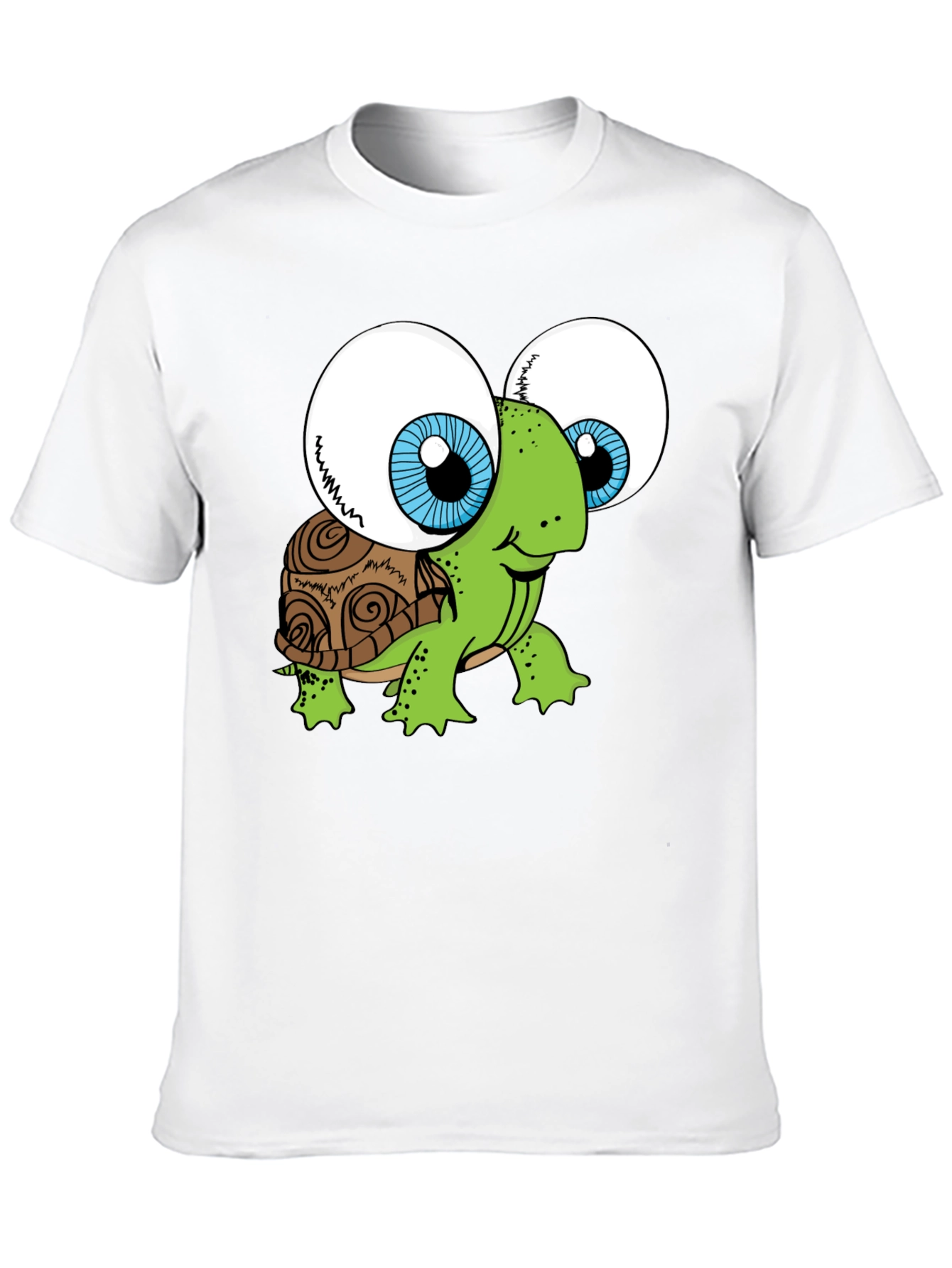 Black Funny Turtle Googly Eyes Black T-Shirt view 10
