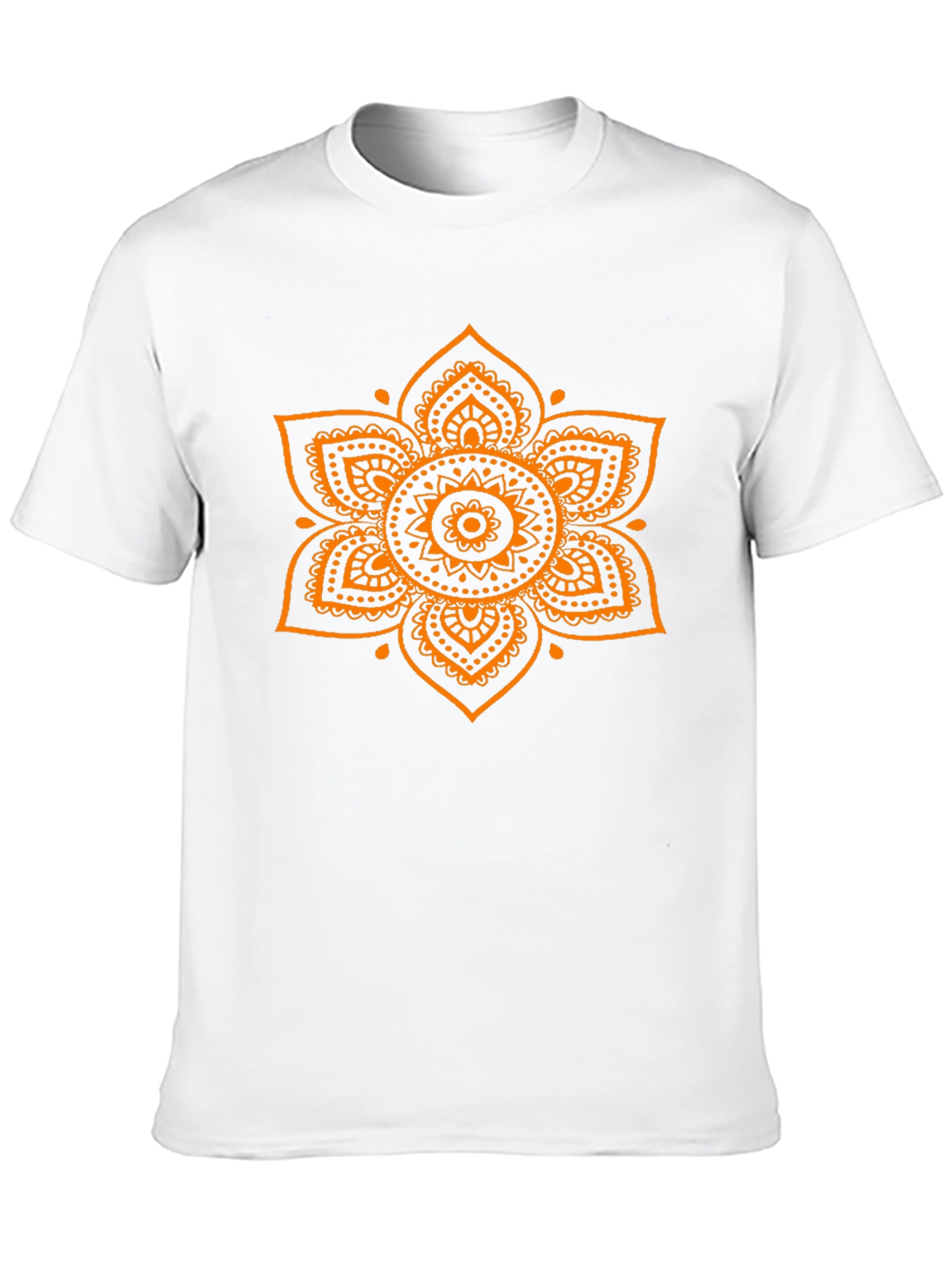 Black Black Tee with Mandala Print view 10