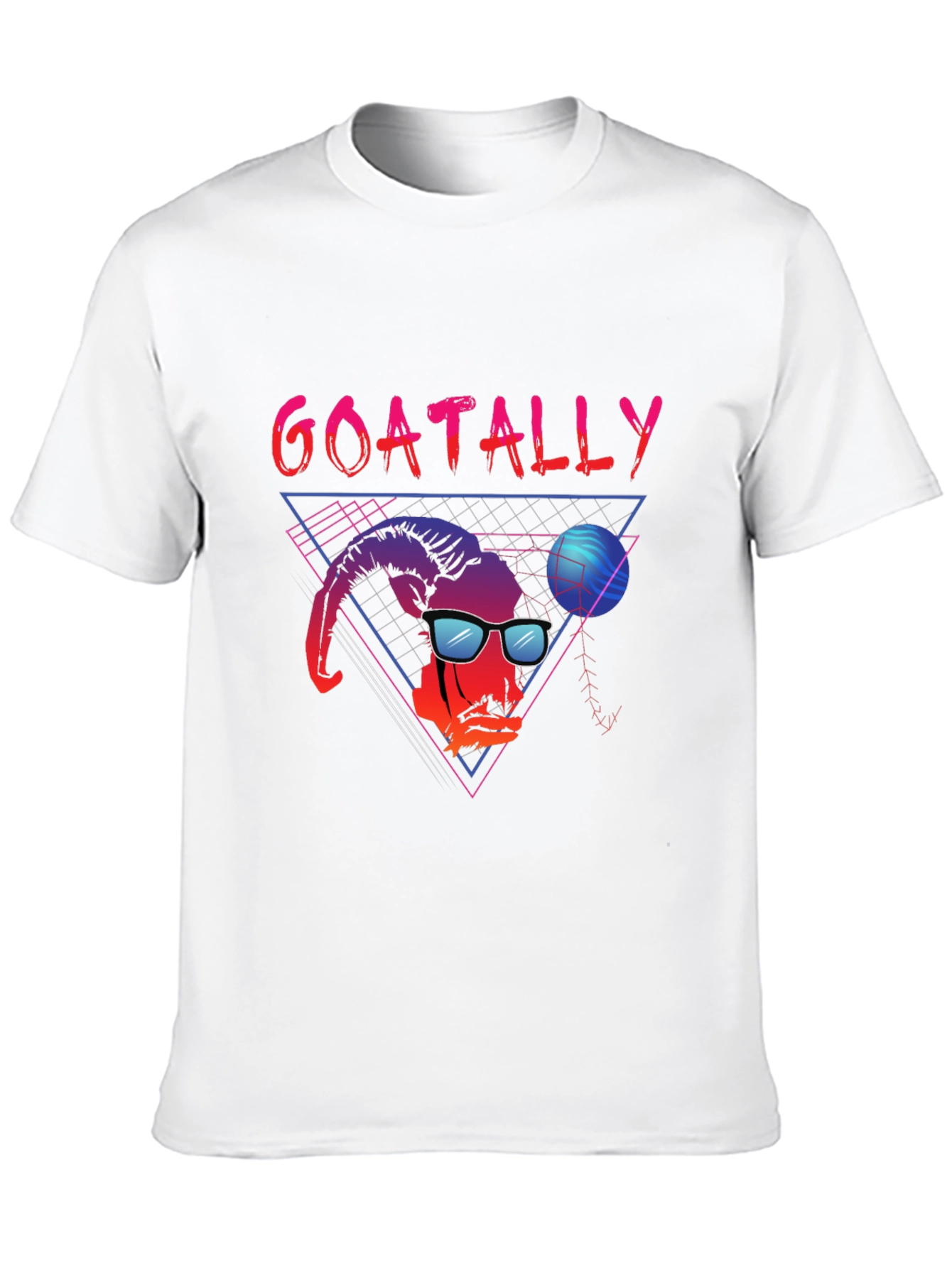 Black Goatally Awesome Retro T-Shirt view 10