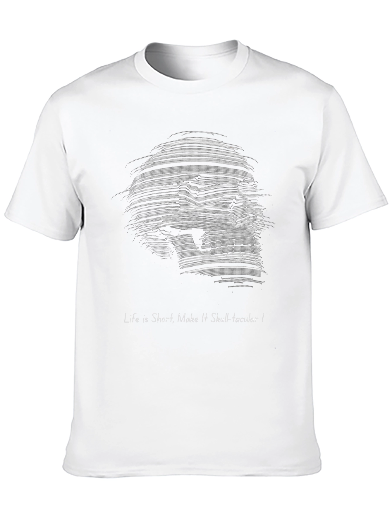 Black Skull-tacular Graphic Tee - Life is Short view 10