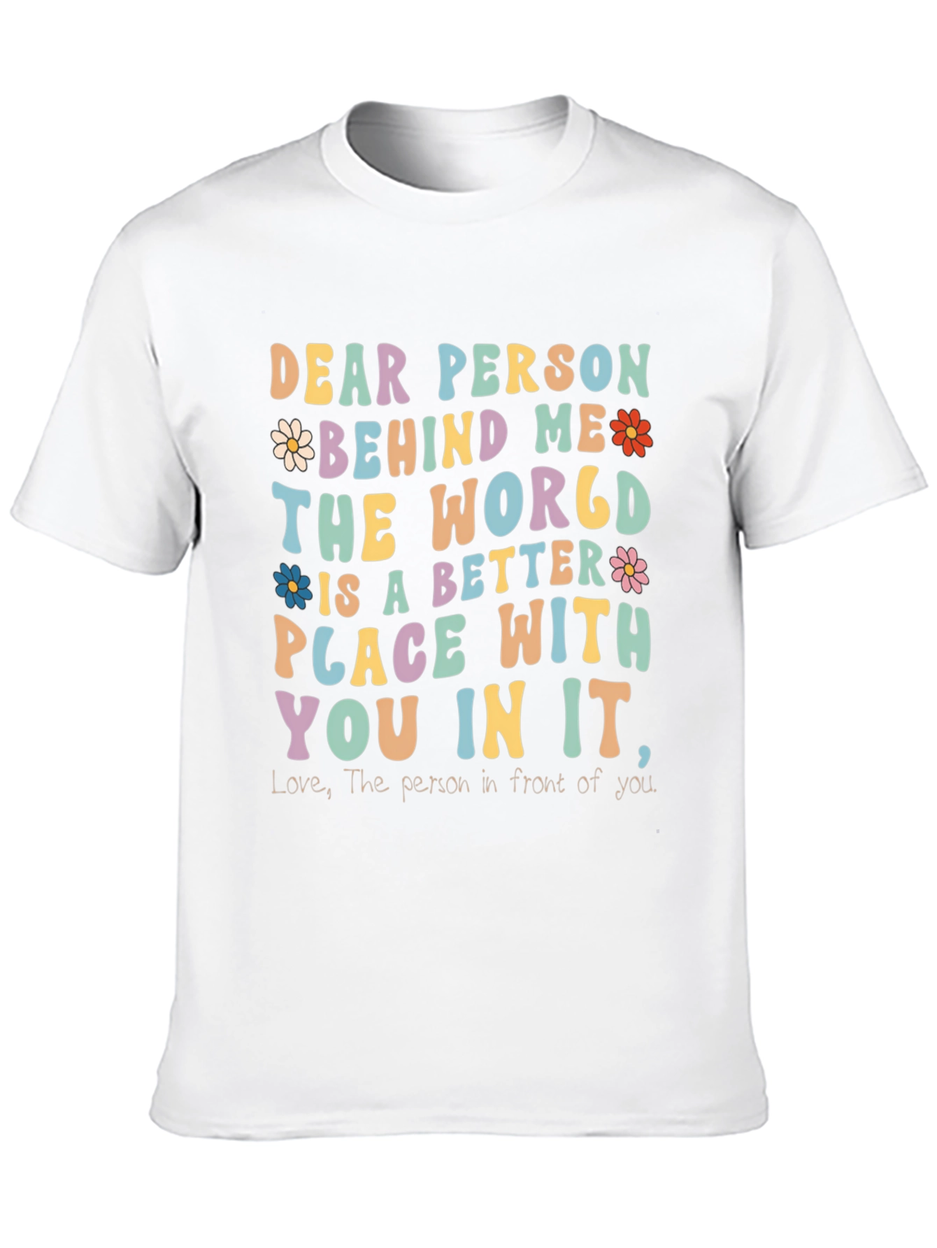 Black Dear Person Behind Me Graphic Tee view 10