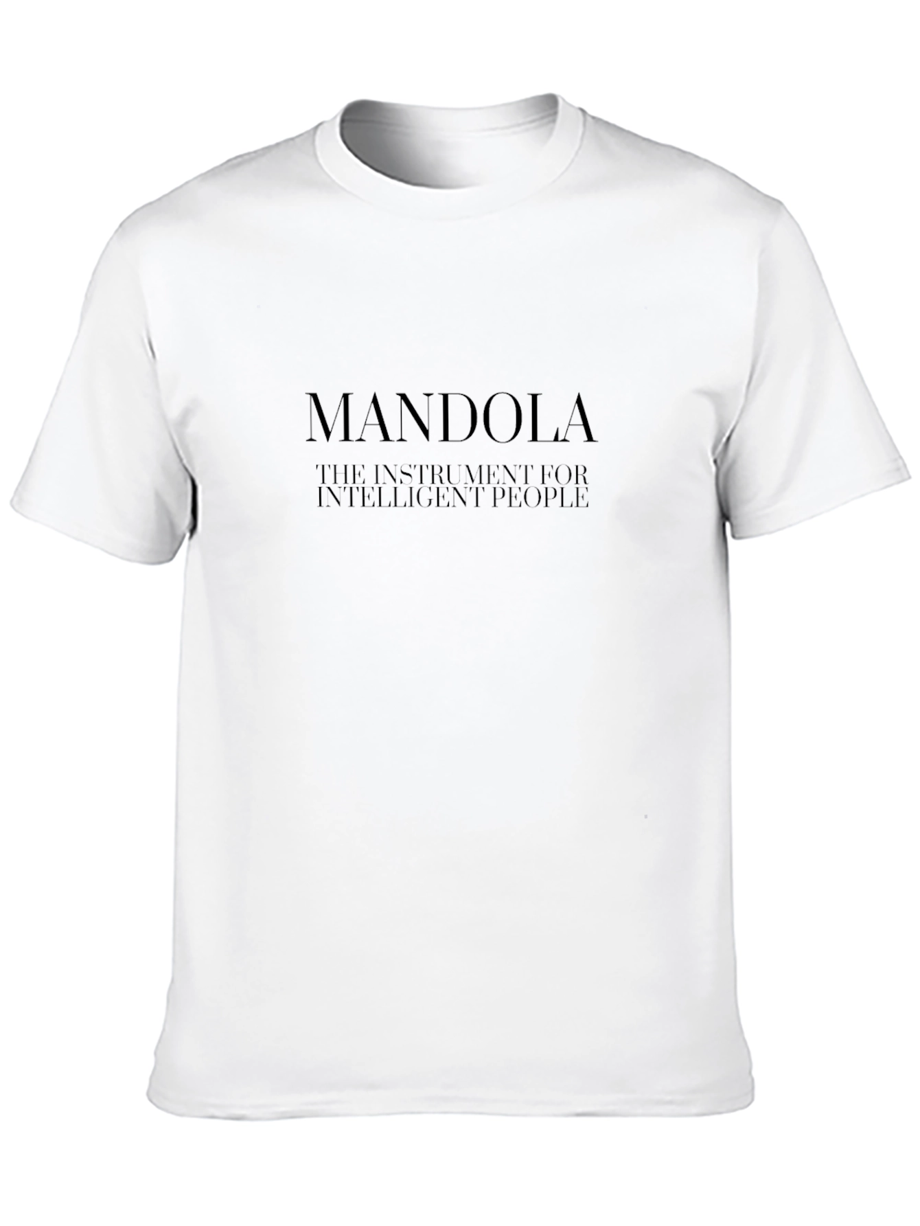 Black Mandola 'Intelligent People' Black Graphic Tee view 10