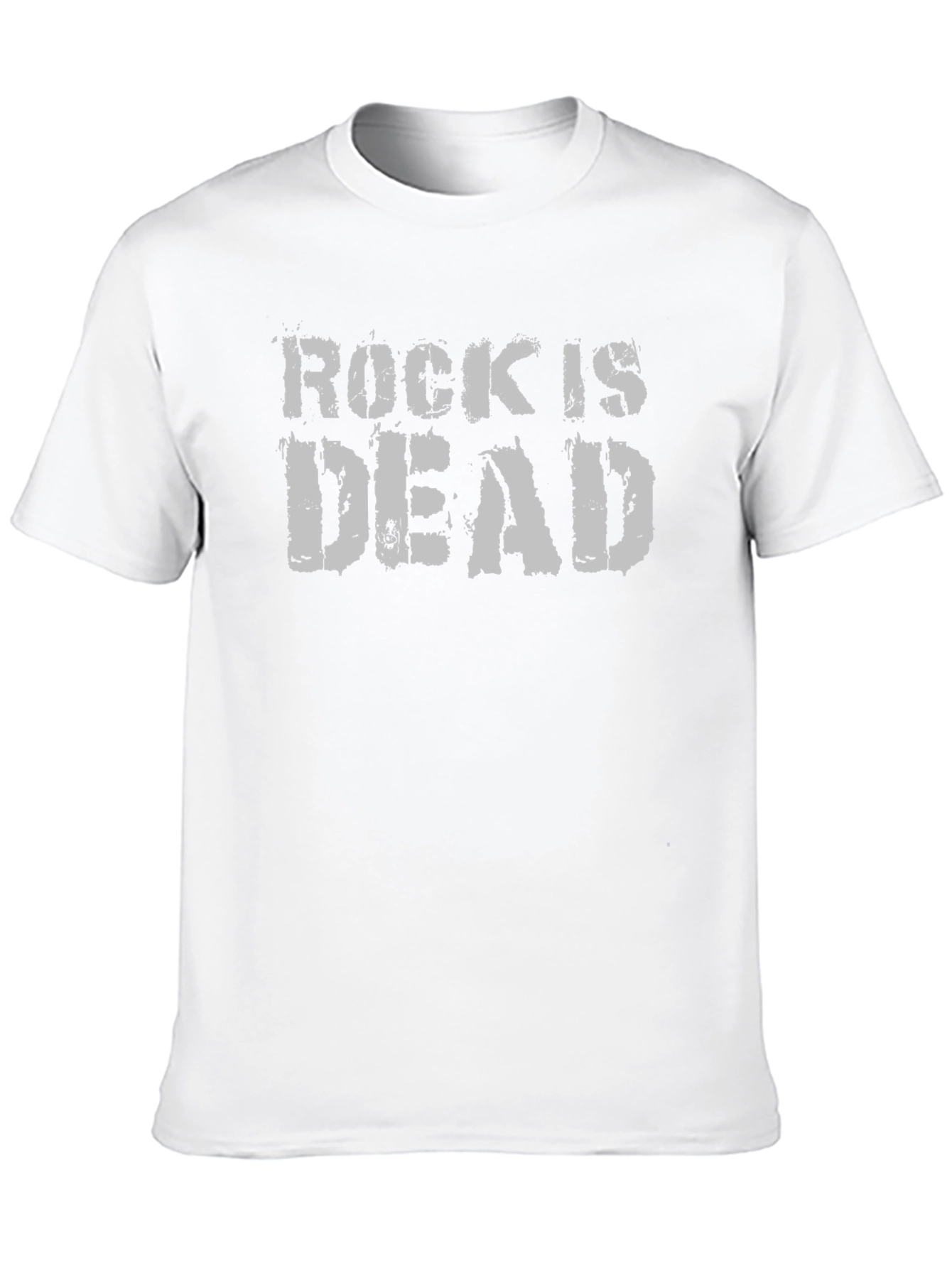 Black Rock Is Dead Graphic Tee - Black Cotton T-Shirt view 10