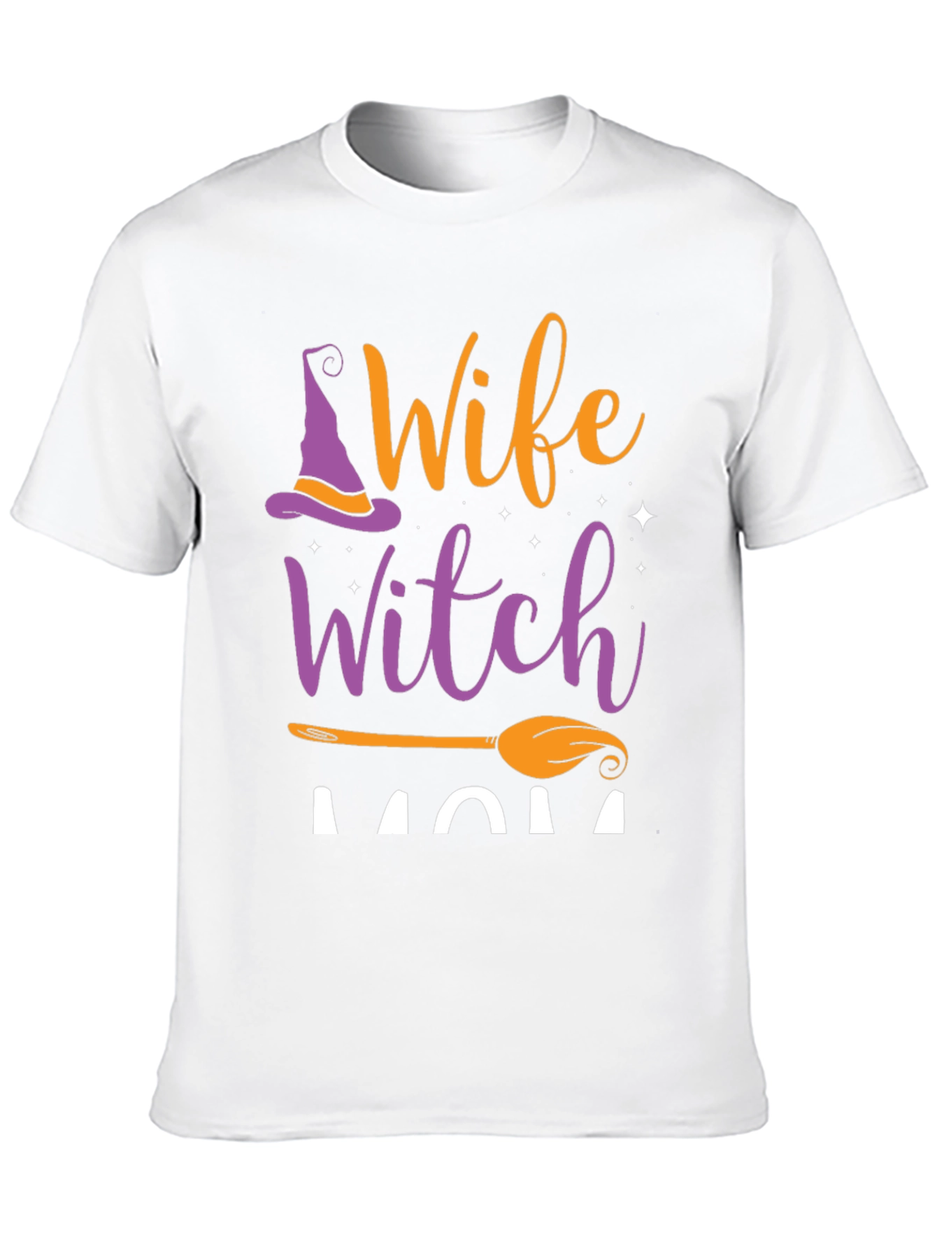 Black Wife Witch Mom Halloween T-Shirt view 10