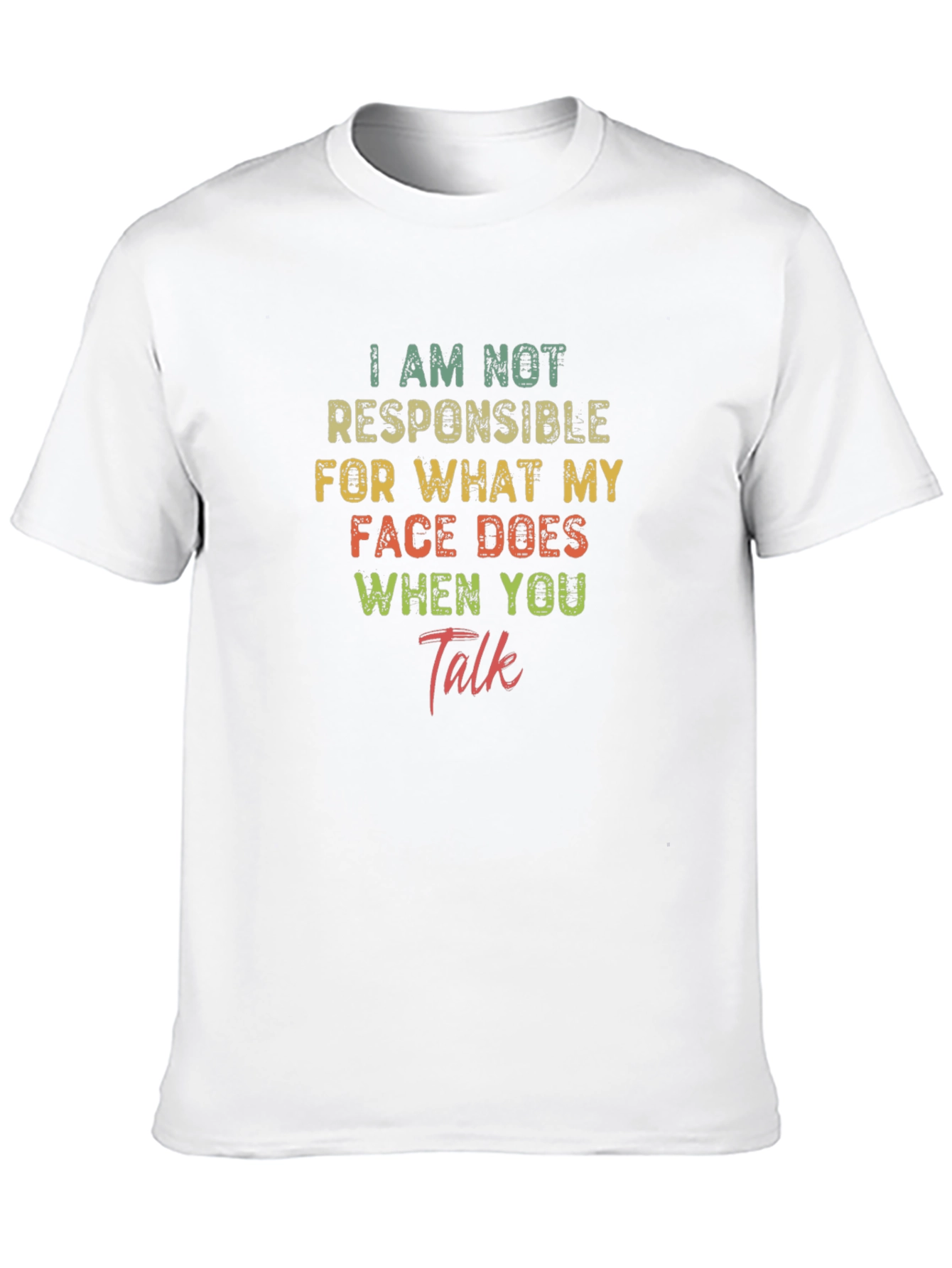 Black Funny Sarcastic Graphic T-Shirt - I Am Not Responsible view 10