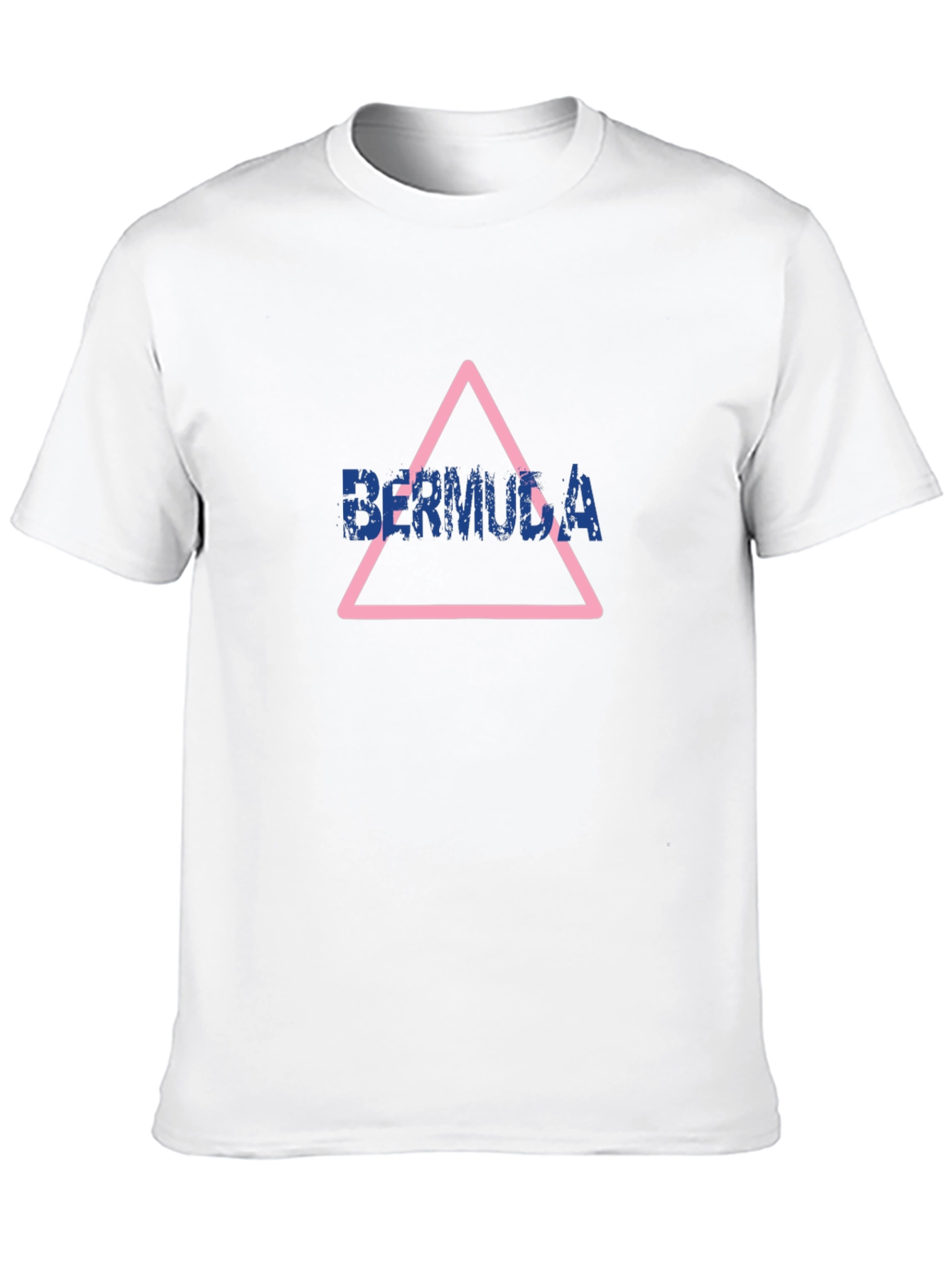 Black Bermuda Triangle Graphic Print T-Shirt view 10