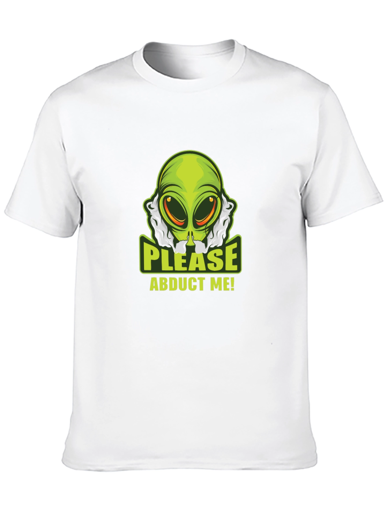 Black Alien Abduction T-Shirt - Please Abduct Me Tee view 10