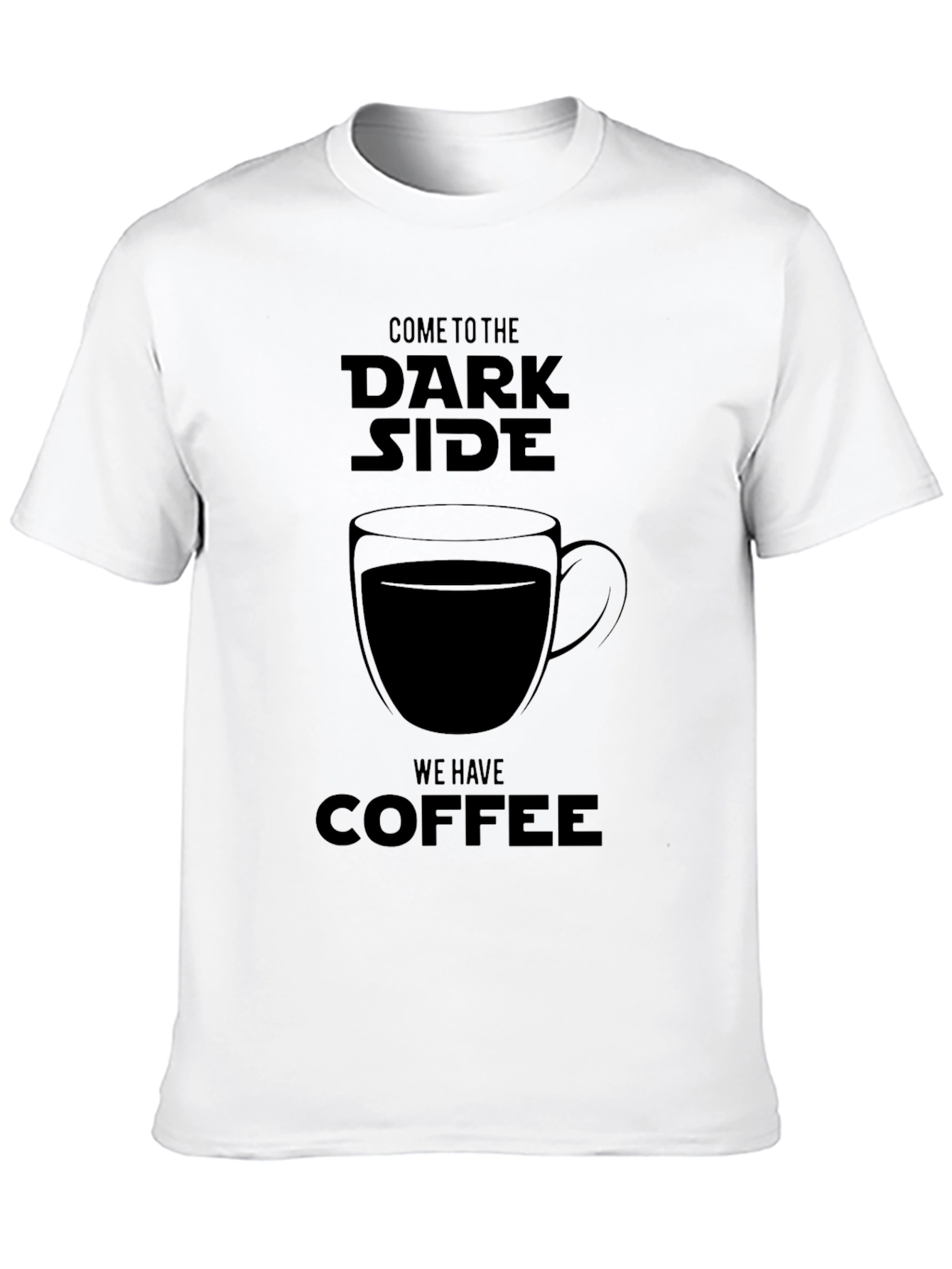 Black Dark Side Coffee T-Shirt view 10
