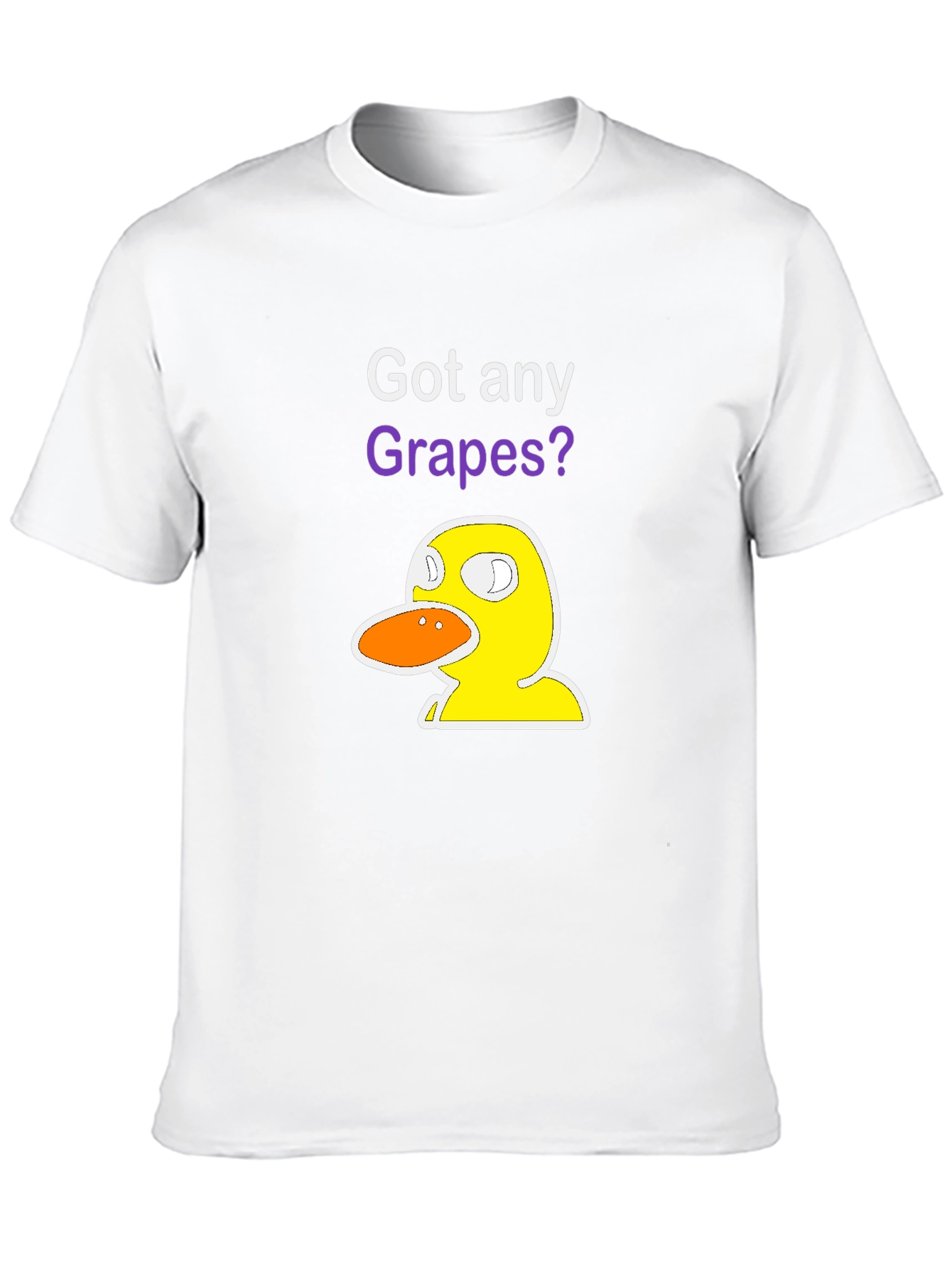 Black Got Any Grapes? Duck T-Shirt - Funny Graphic Tee view 10