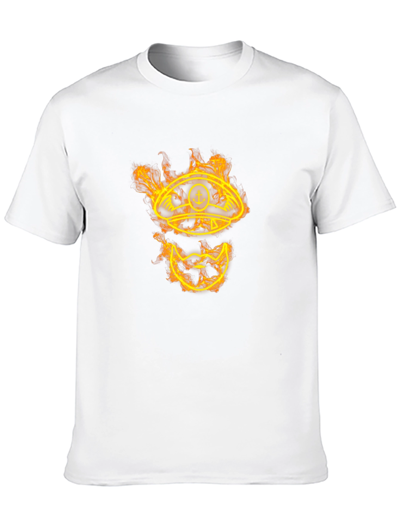 Black Fiery Captain Graphic Tee - Black Cotton view 10