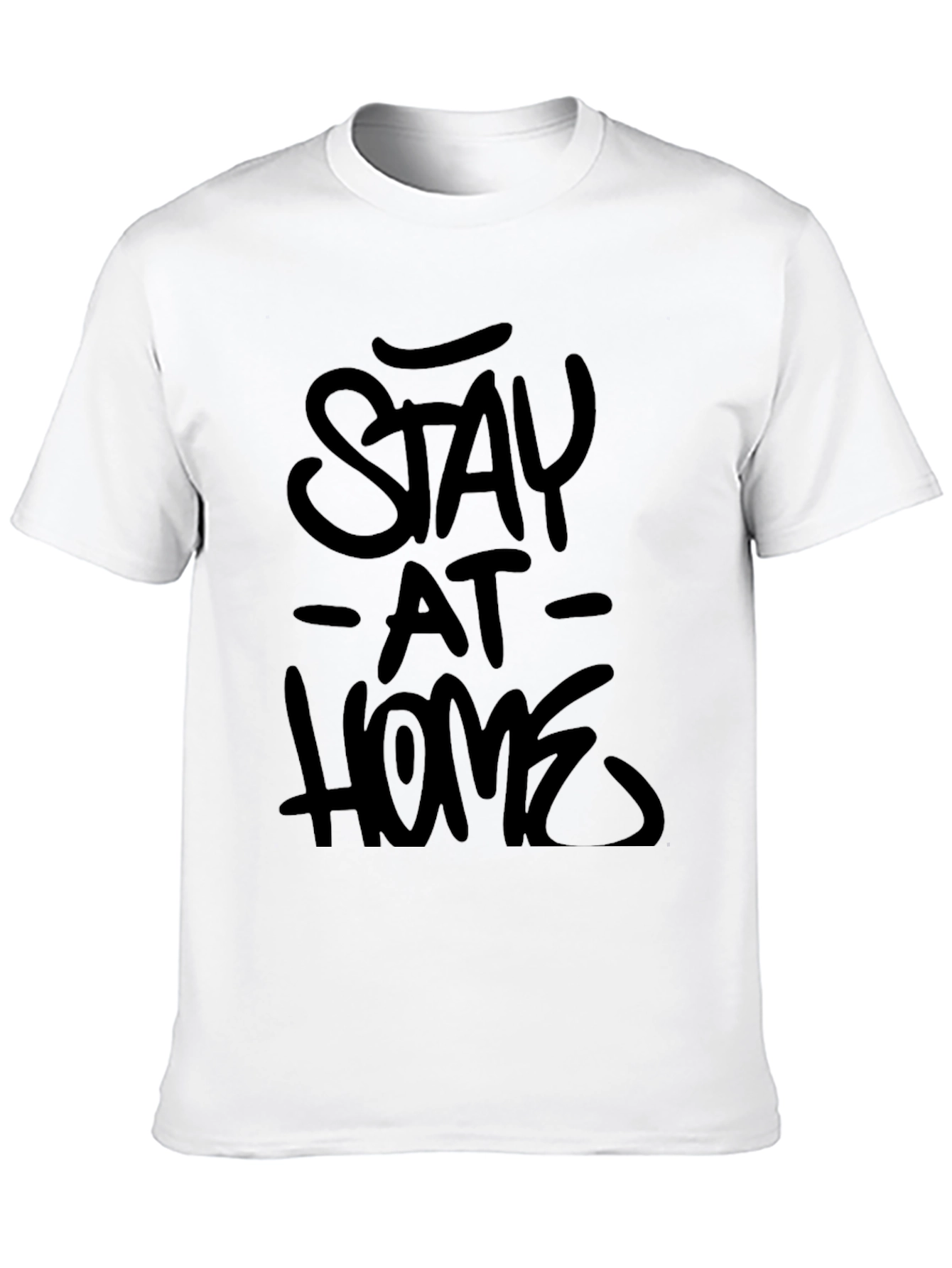 Black Stay at Home Black Graphic Tee view 10