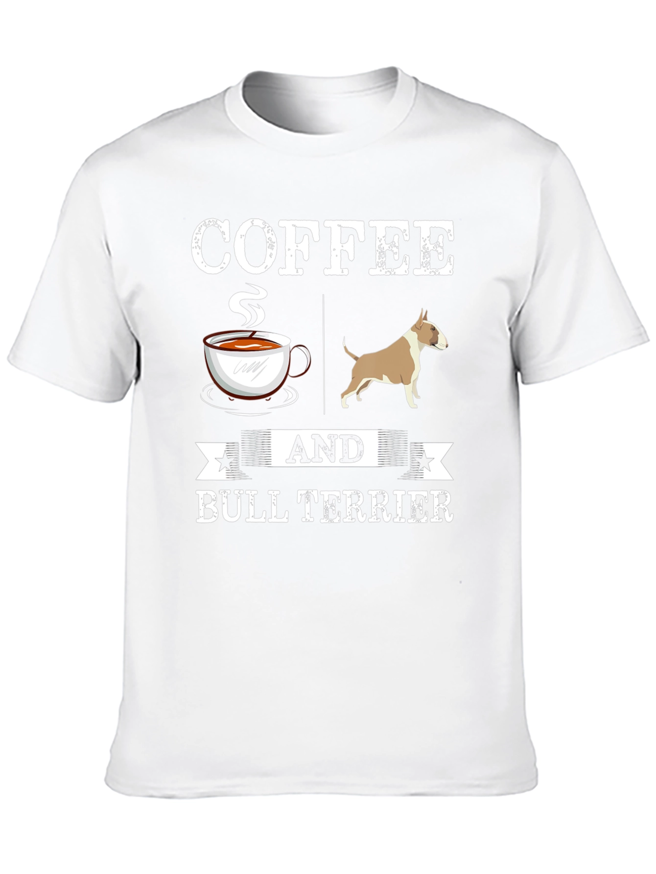 Black Coffee and Bull Terrier Graphic T-Shirt view 10