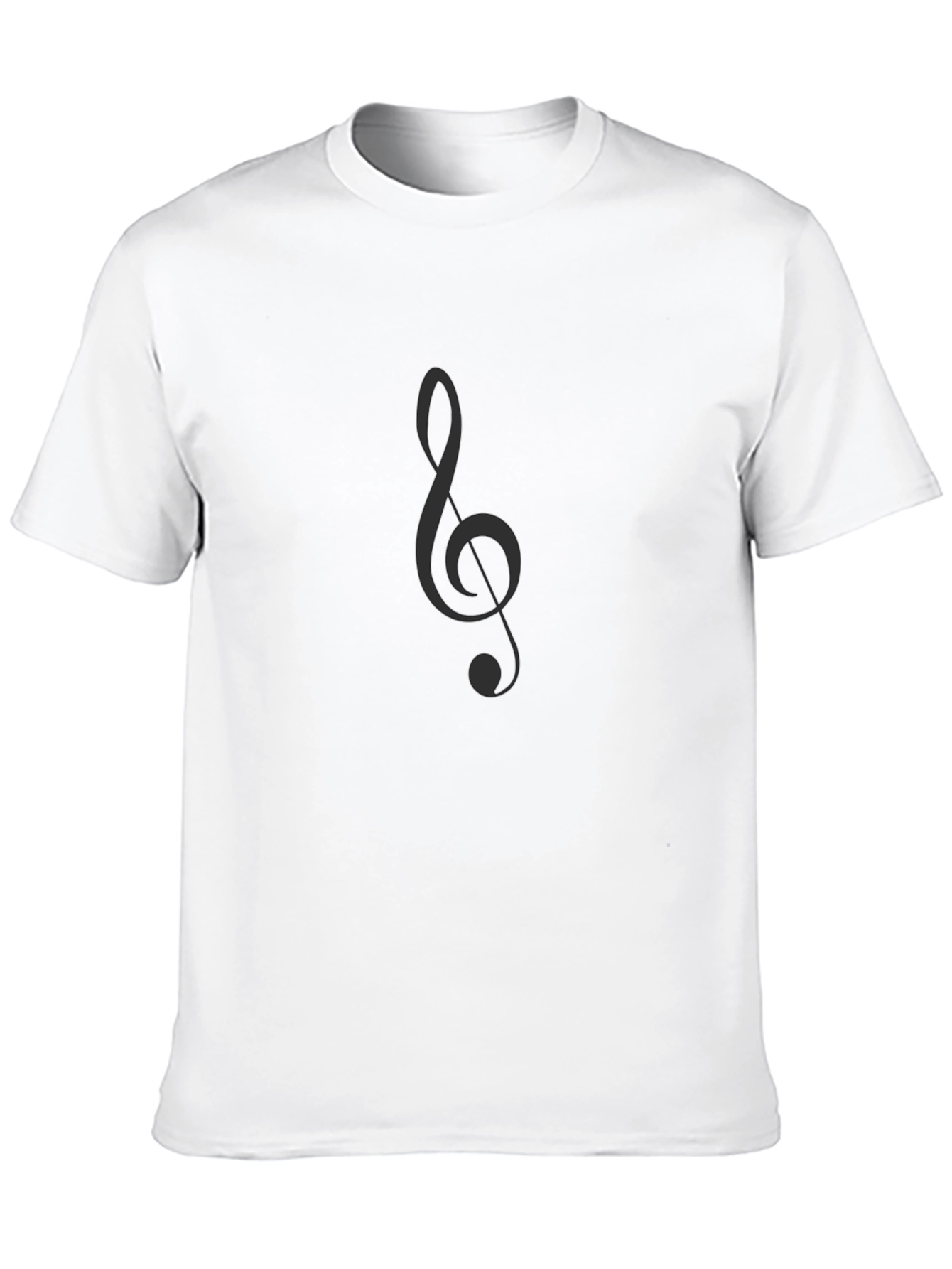 Black Classic Black T-Shirt with Music Note Graphic view 10