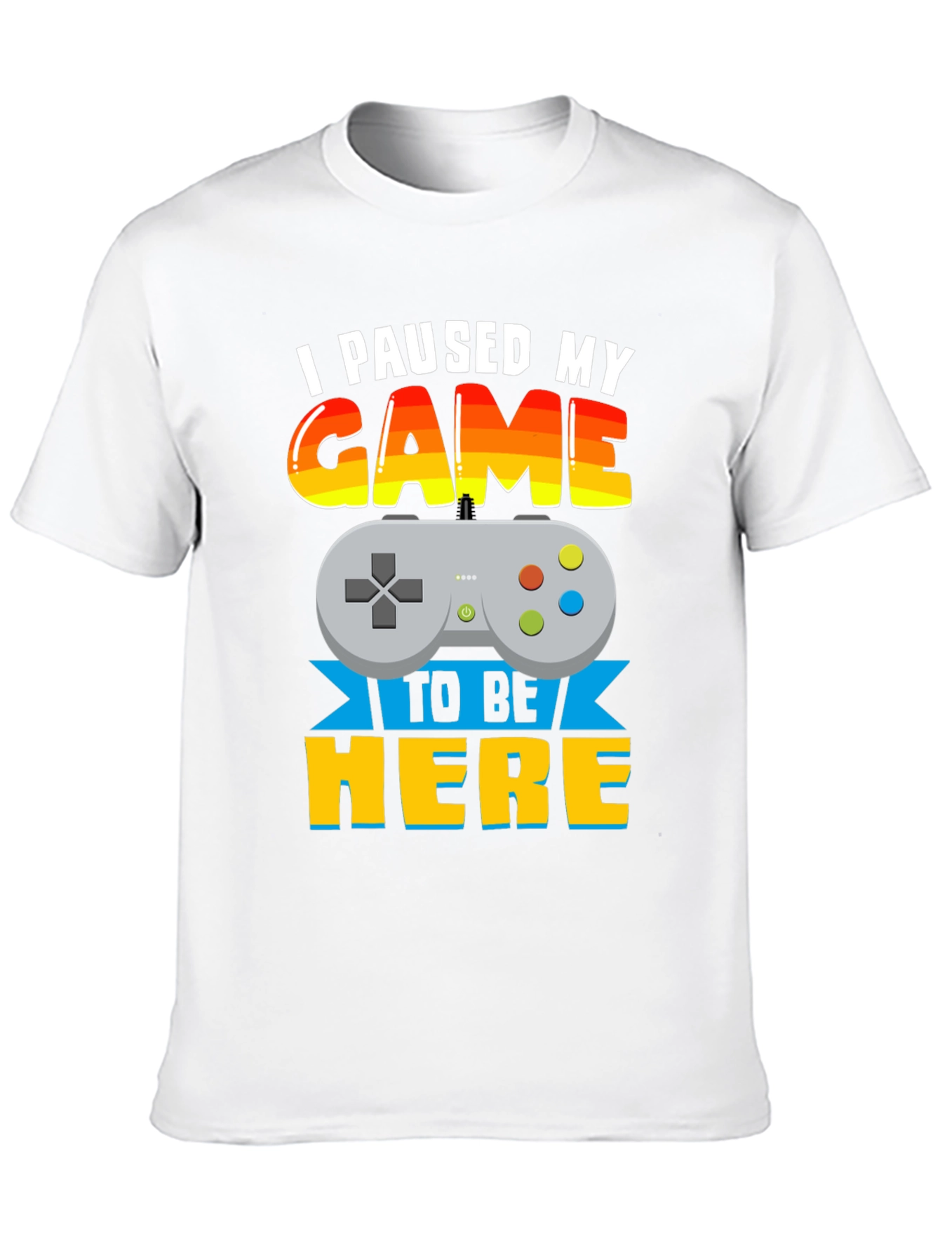Black I Paused My Game to Be Here Graphic T-Shirt view 10
