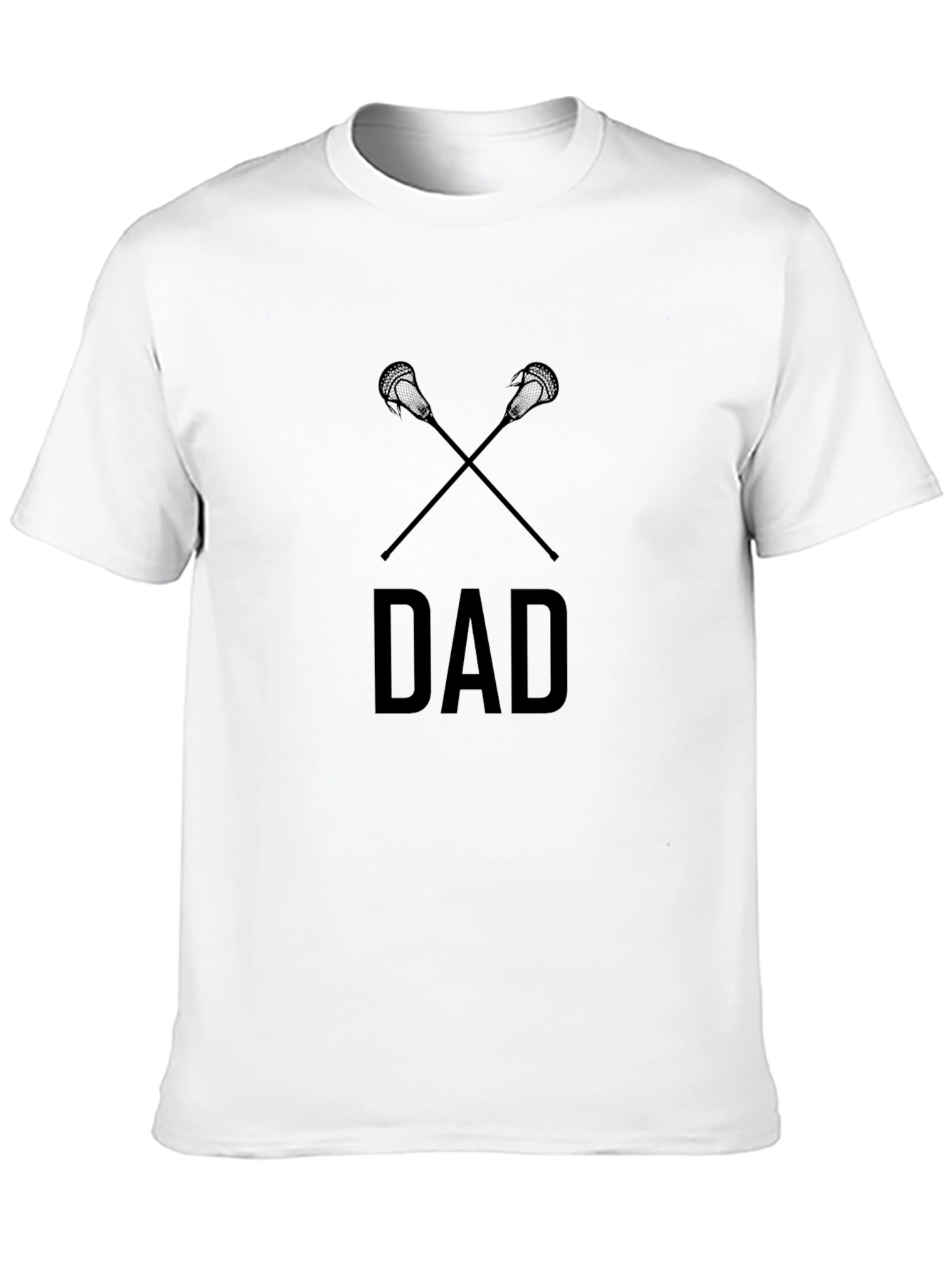 Black Lacrosse Dad T-Shirt - Black, Casual Style view 10