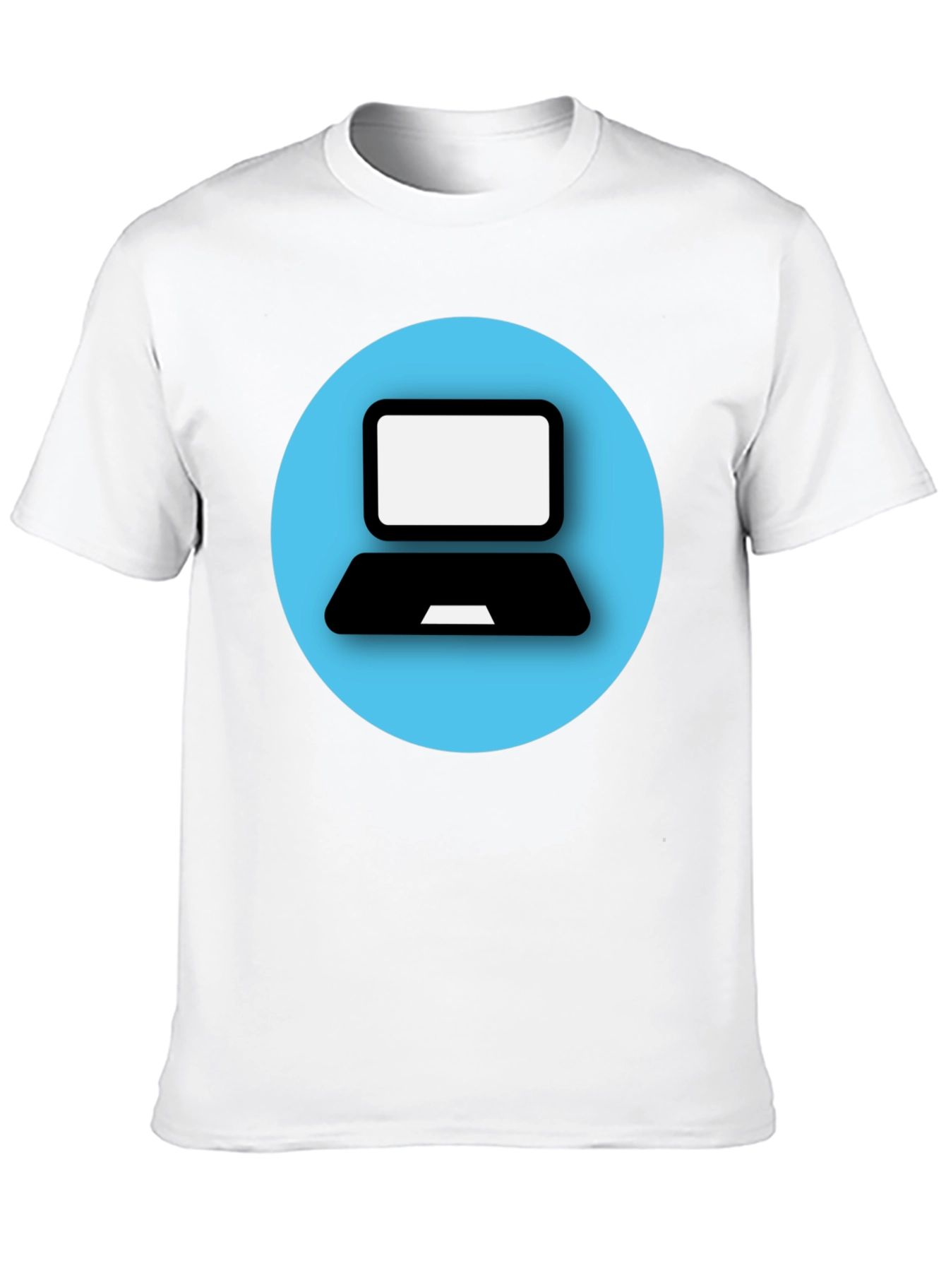 Black Laptop Graphic Tee - Tech Style T-Shirt view 10