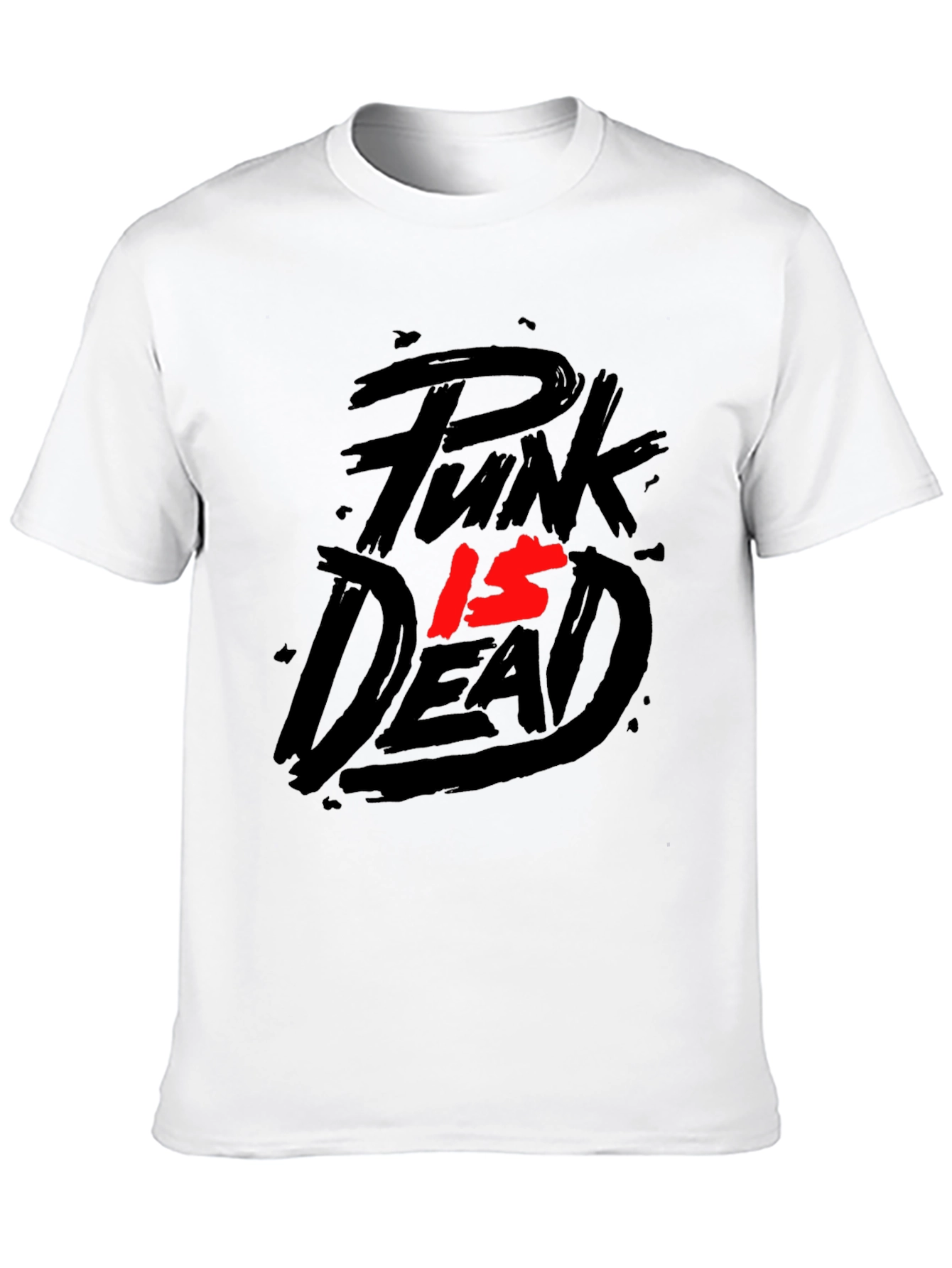 Black Punk Is Dead Graphic Tee - Black T-Shirt view 10