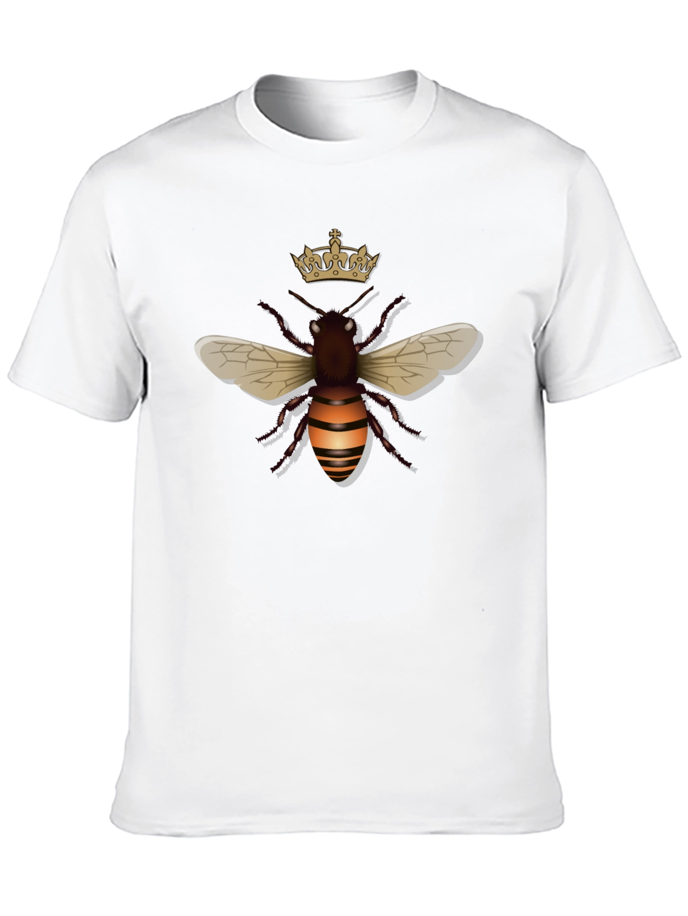 Black Crowned Bee Graphic Tee - Stylish Black T-Shirt view 10