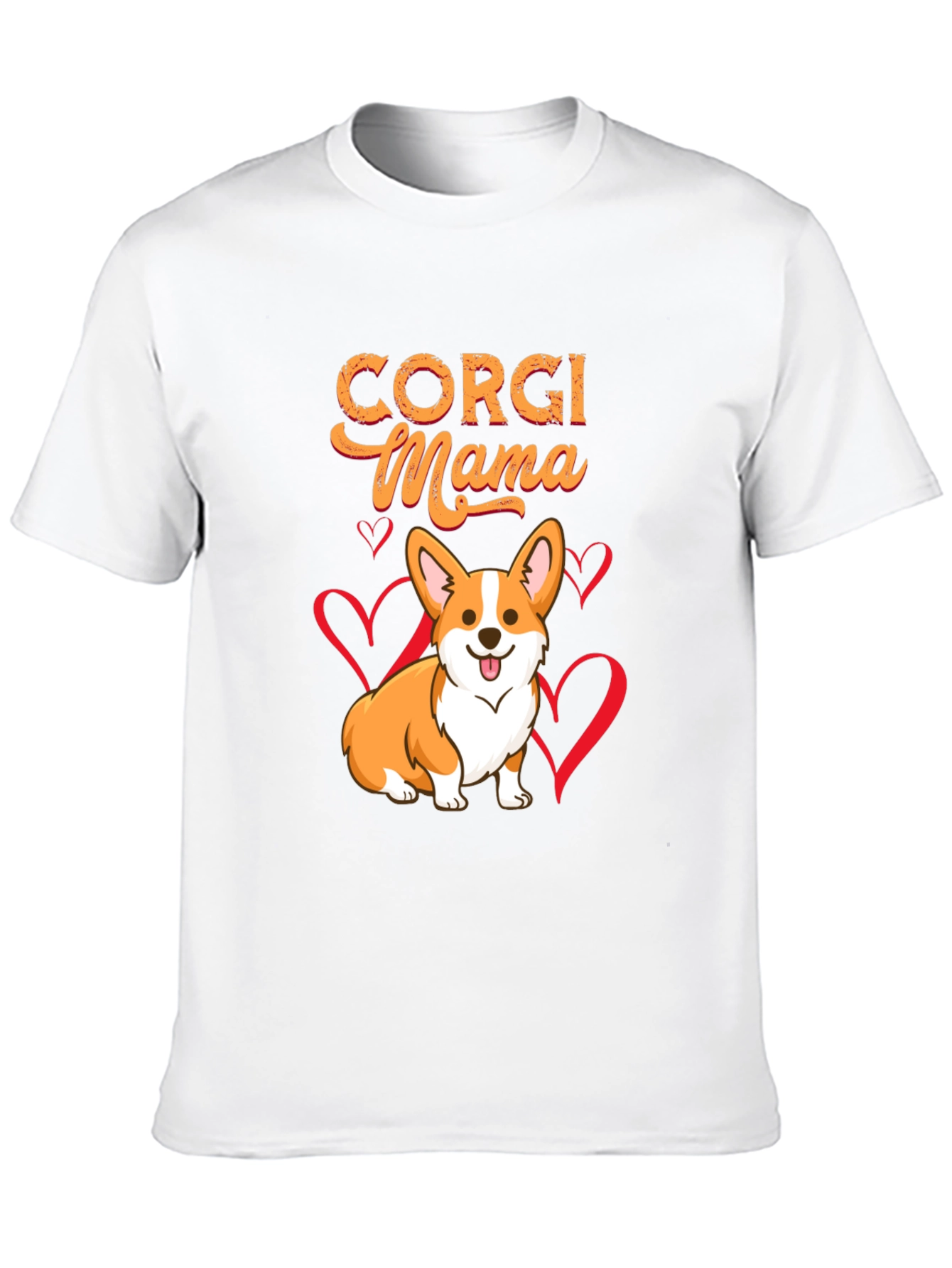 Black Corgi Mama Graphic T-Shirt - Dog Lover Tee view 10