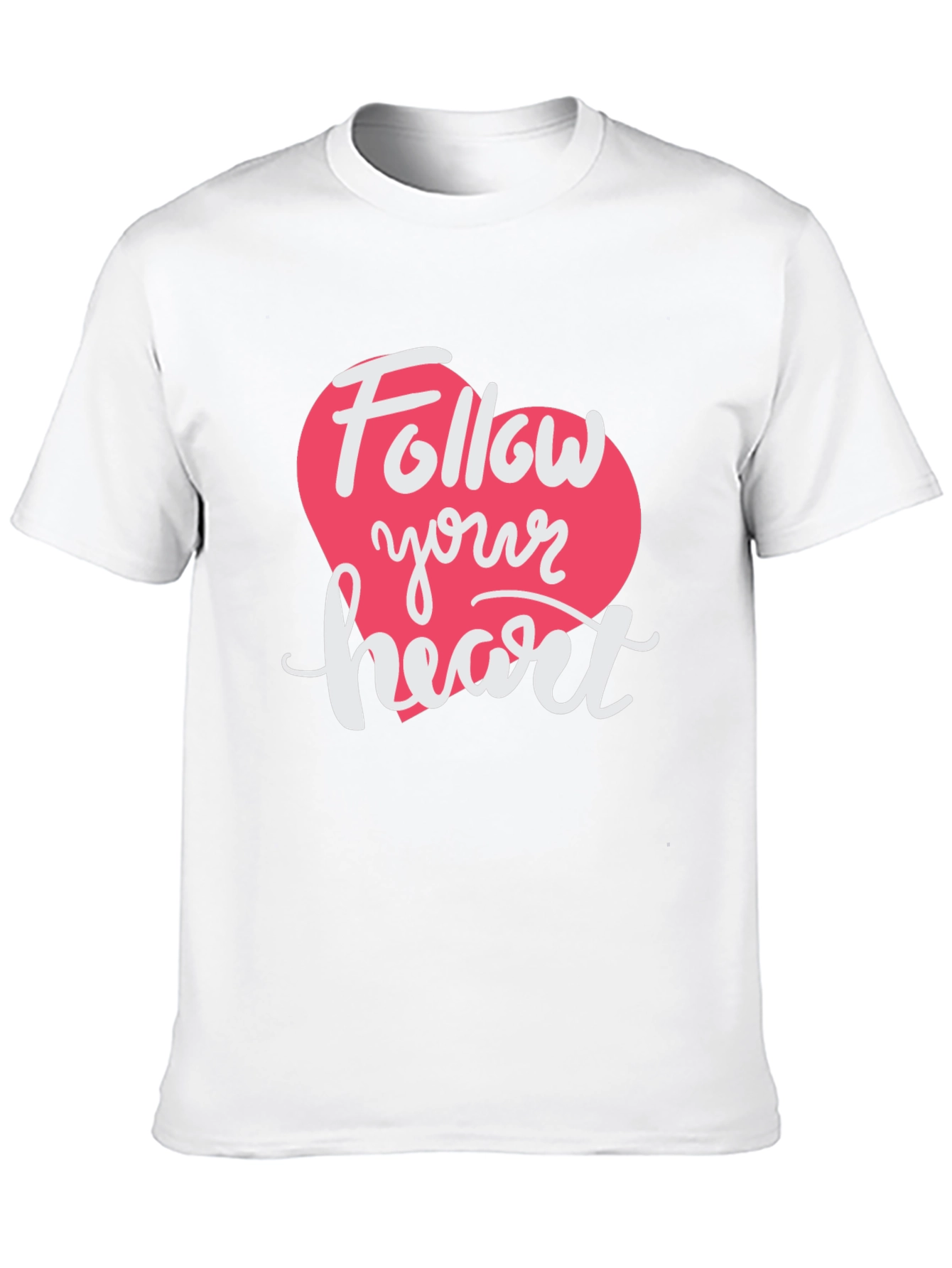 Black Follow Your Heart Black Graphic T-Shirt view 10