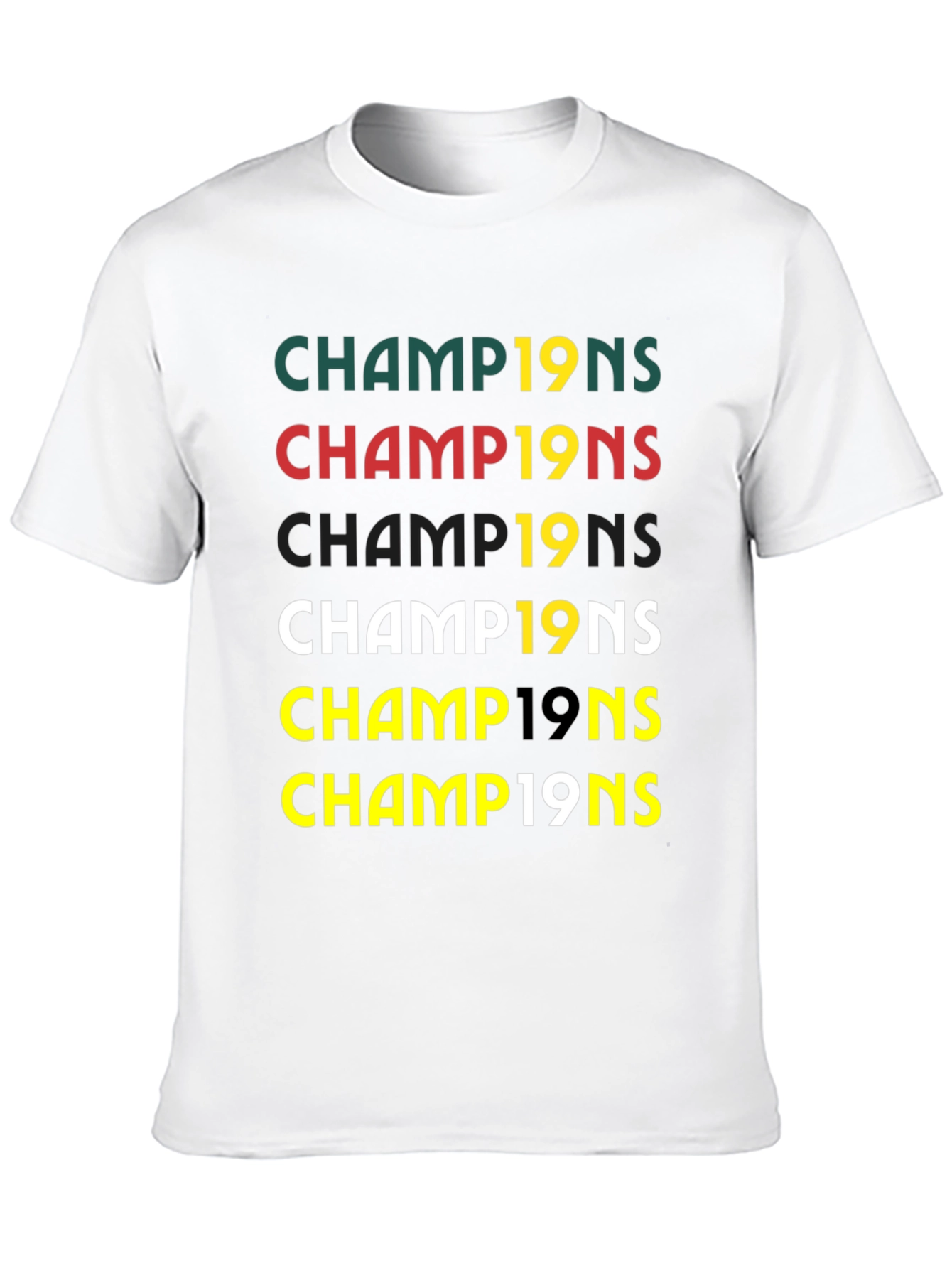 Black Champions 19's T-Shirt view 10