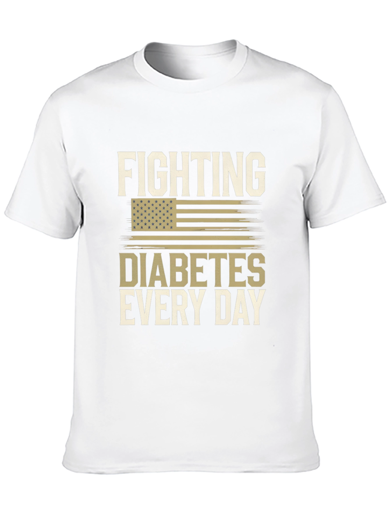 Black Fighting Diabetes T-Shirt view 10