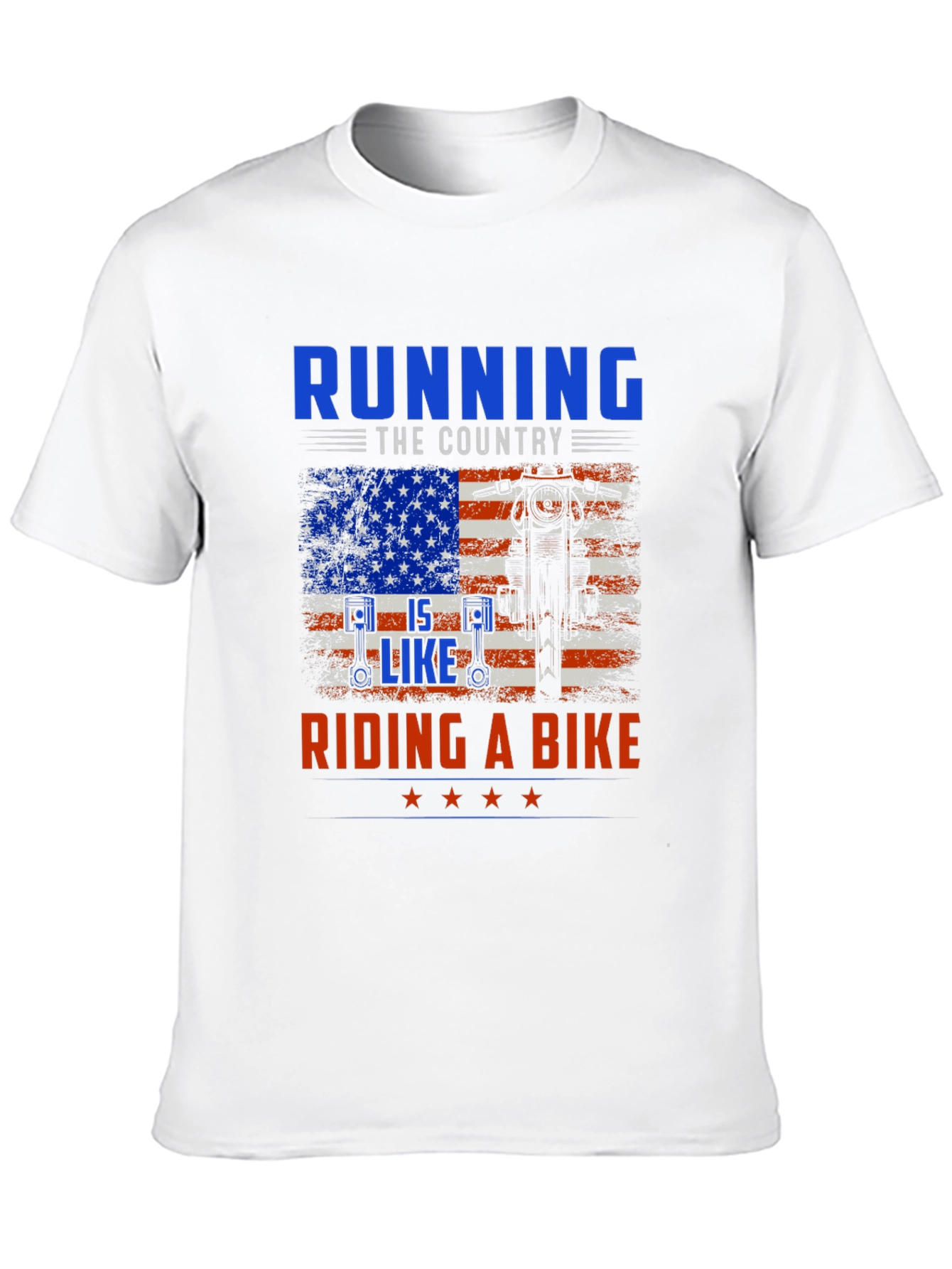 Black Running the Country is Like Riding a Bike Graphic Tee view 10