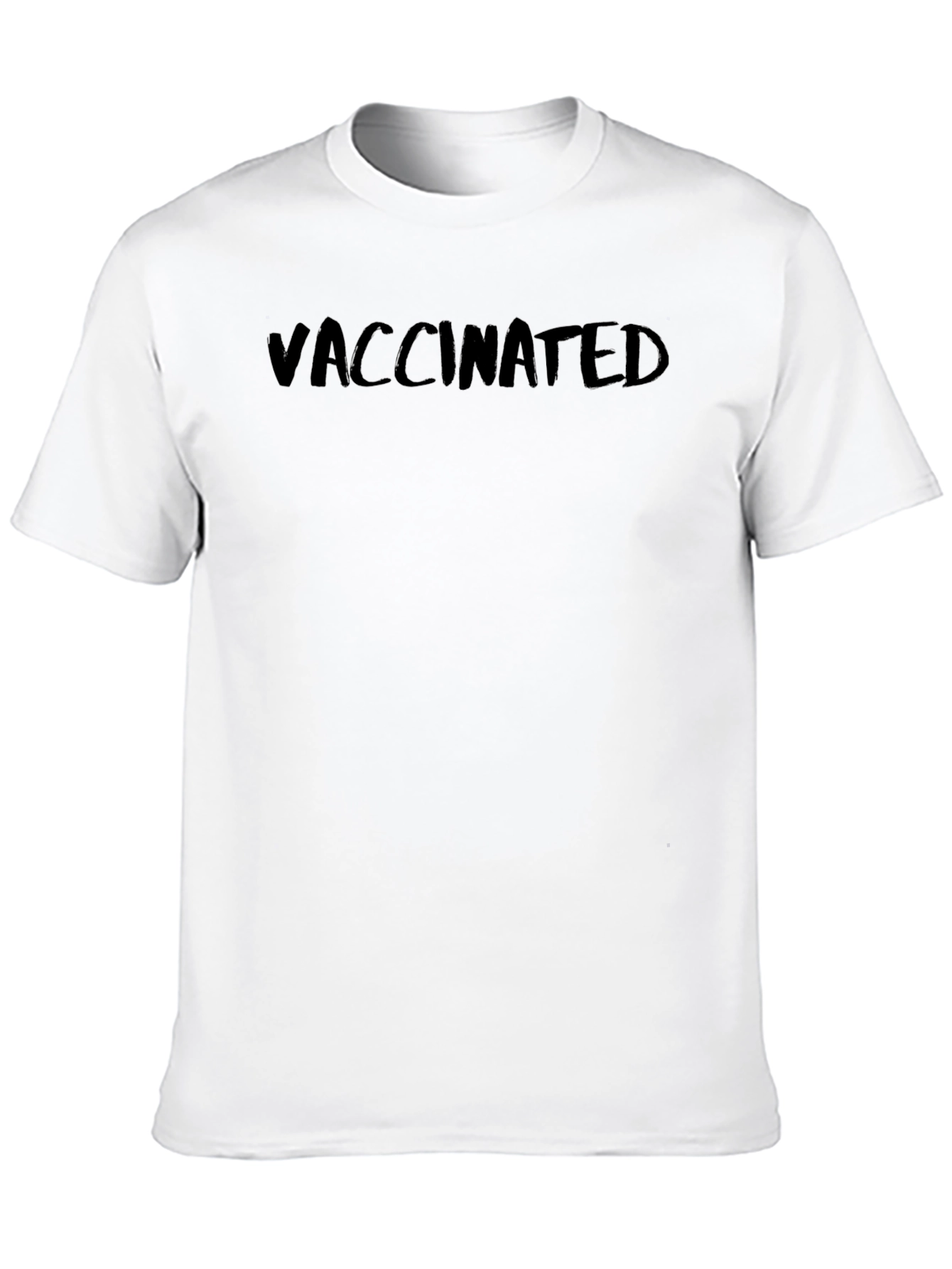 Black Vaccinated Statement T-Shirt view 10