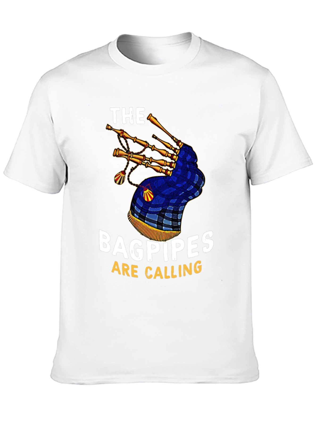 Black Bagpipes Are Calling Graphic T-Shirt view 10