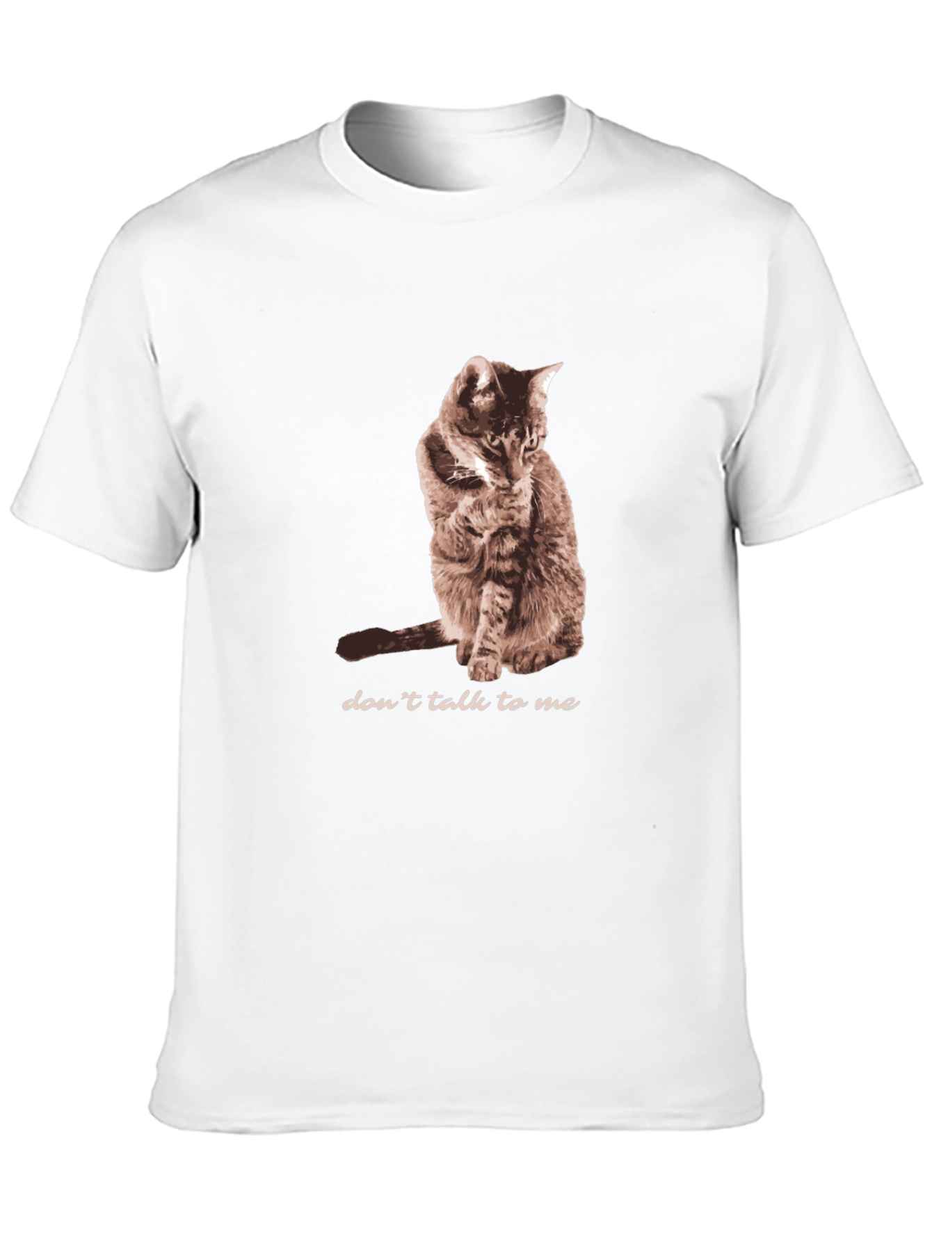 Black Don't Talk To Me Cat T-Shirt view 10