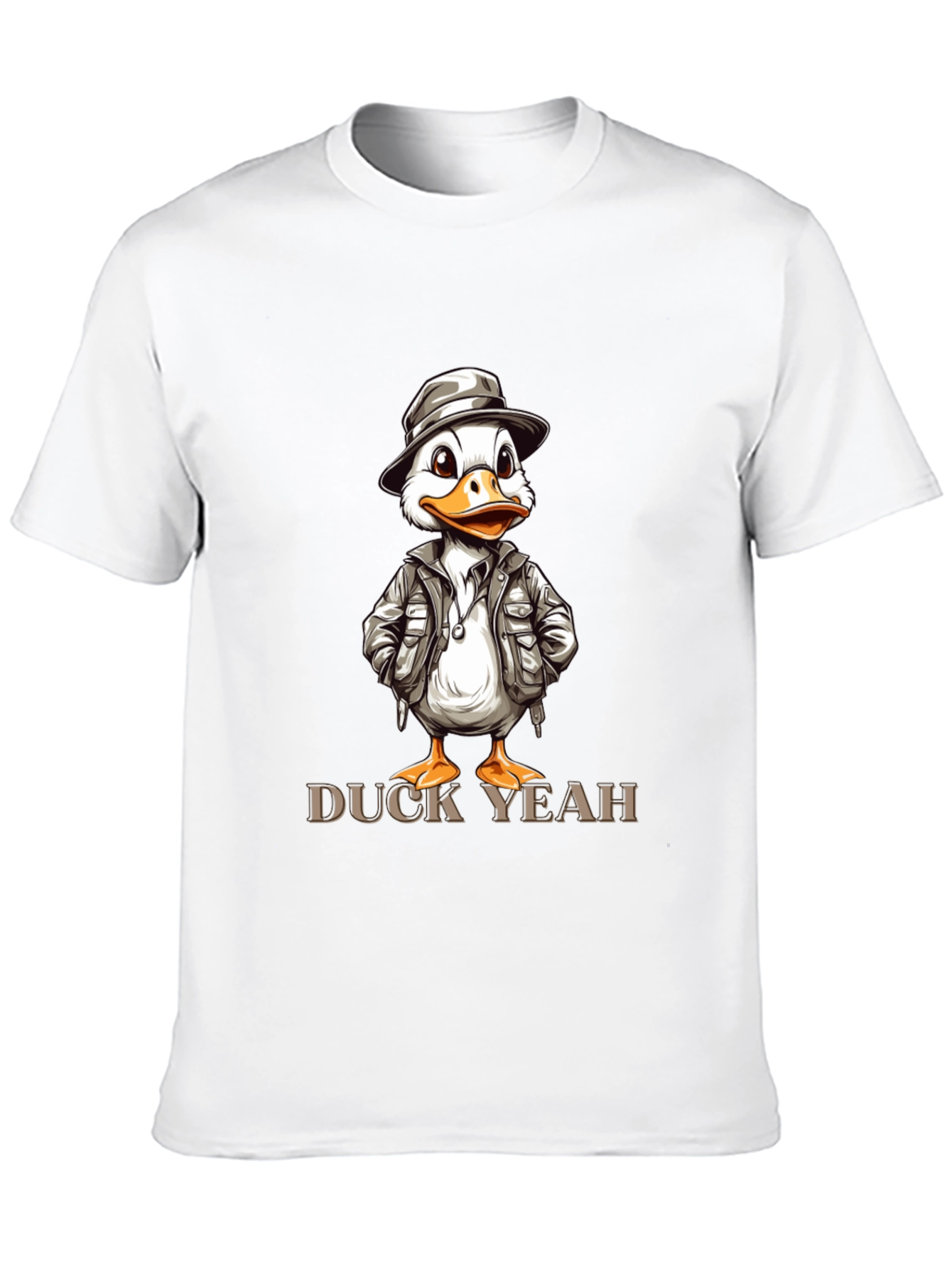 Black Duck Yeah T-Shirt - Cartoon Style view 10