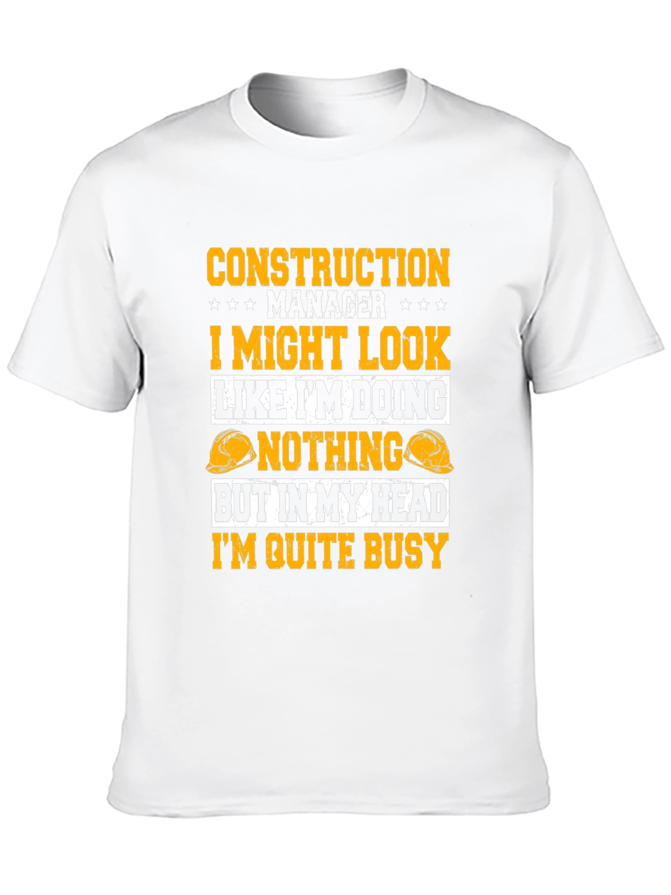 Black Construction Manager Funny Graphic Tee view 10