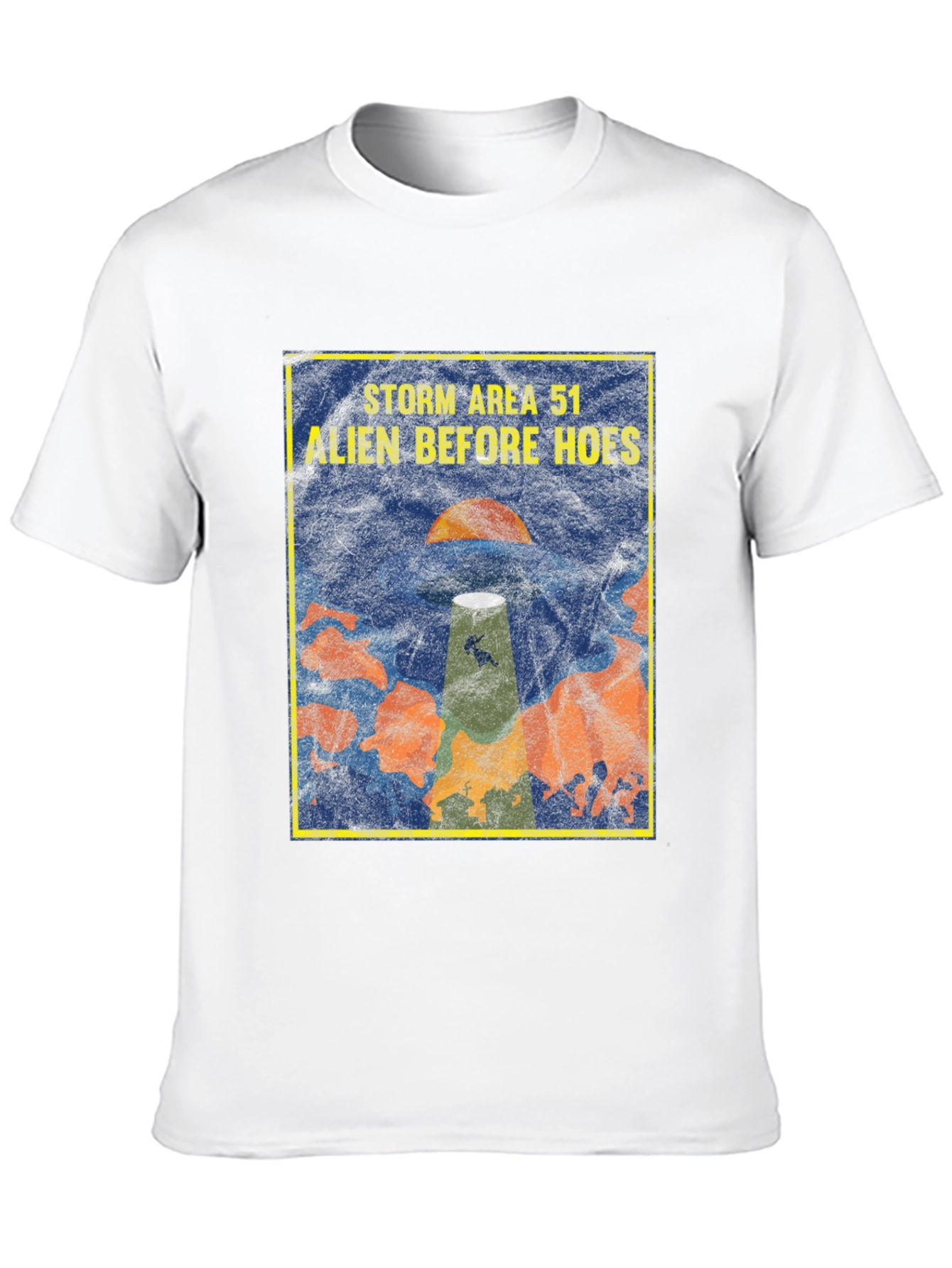 Black Storm Area 51 Alien Before Hoes Graphic T-Shirt view 10