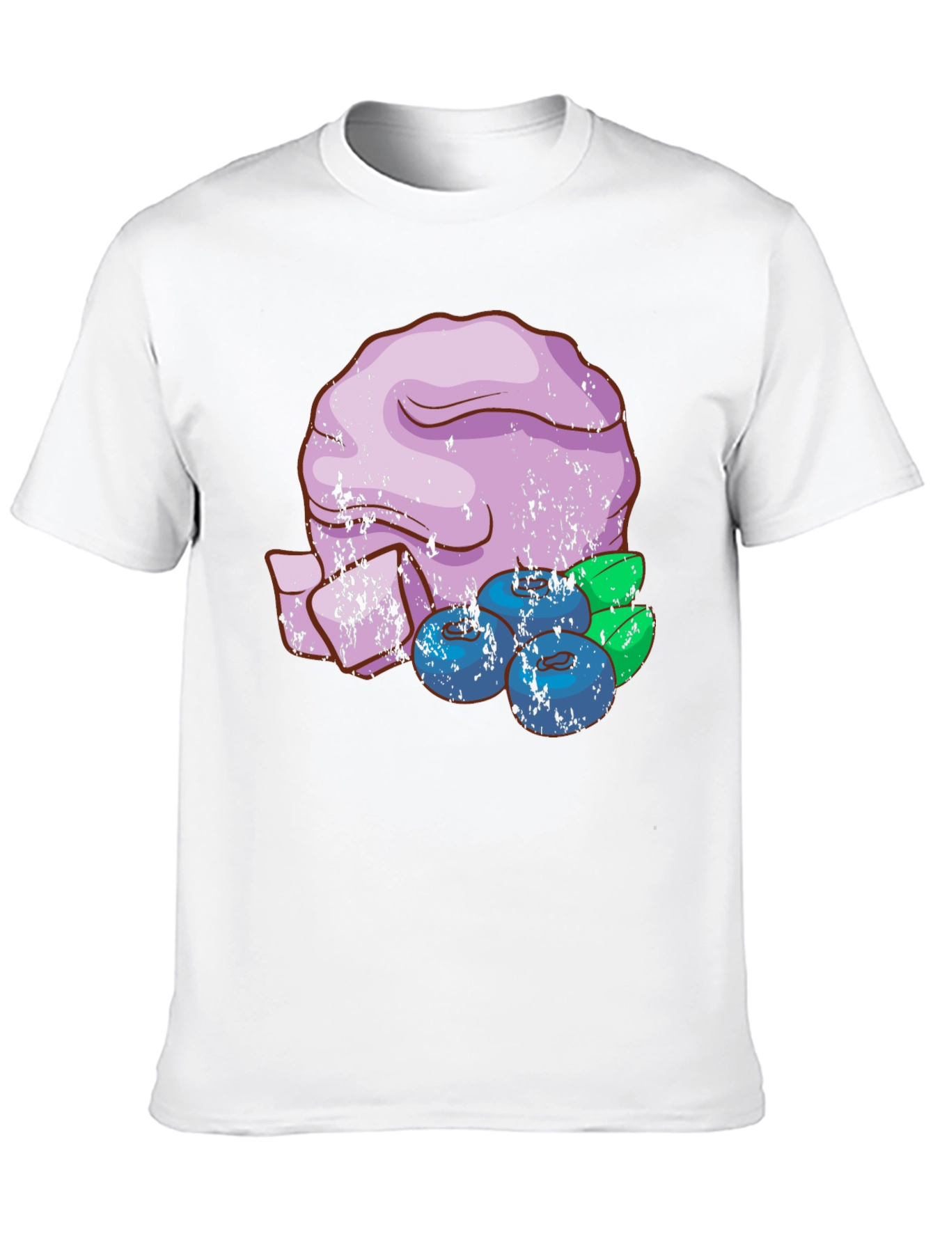 Black Blueberry Dessert T-Shirt - Unique Graphic Tee view 10