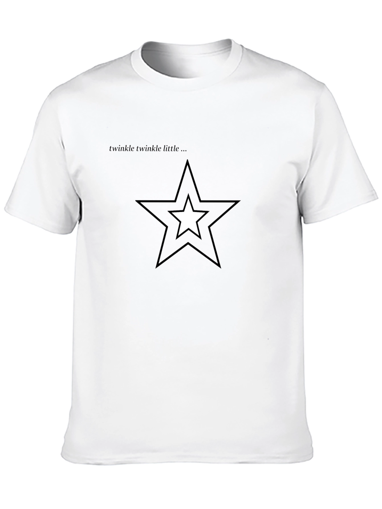 Black Twinkle Star Graphic Black T-Shirt view 10