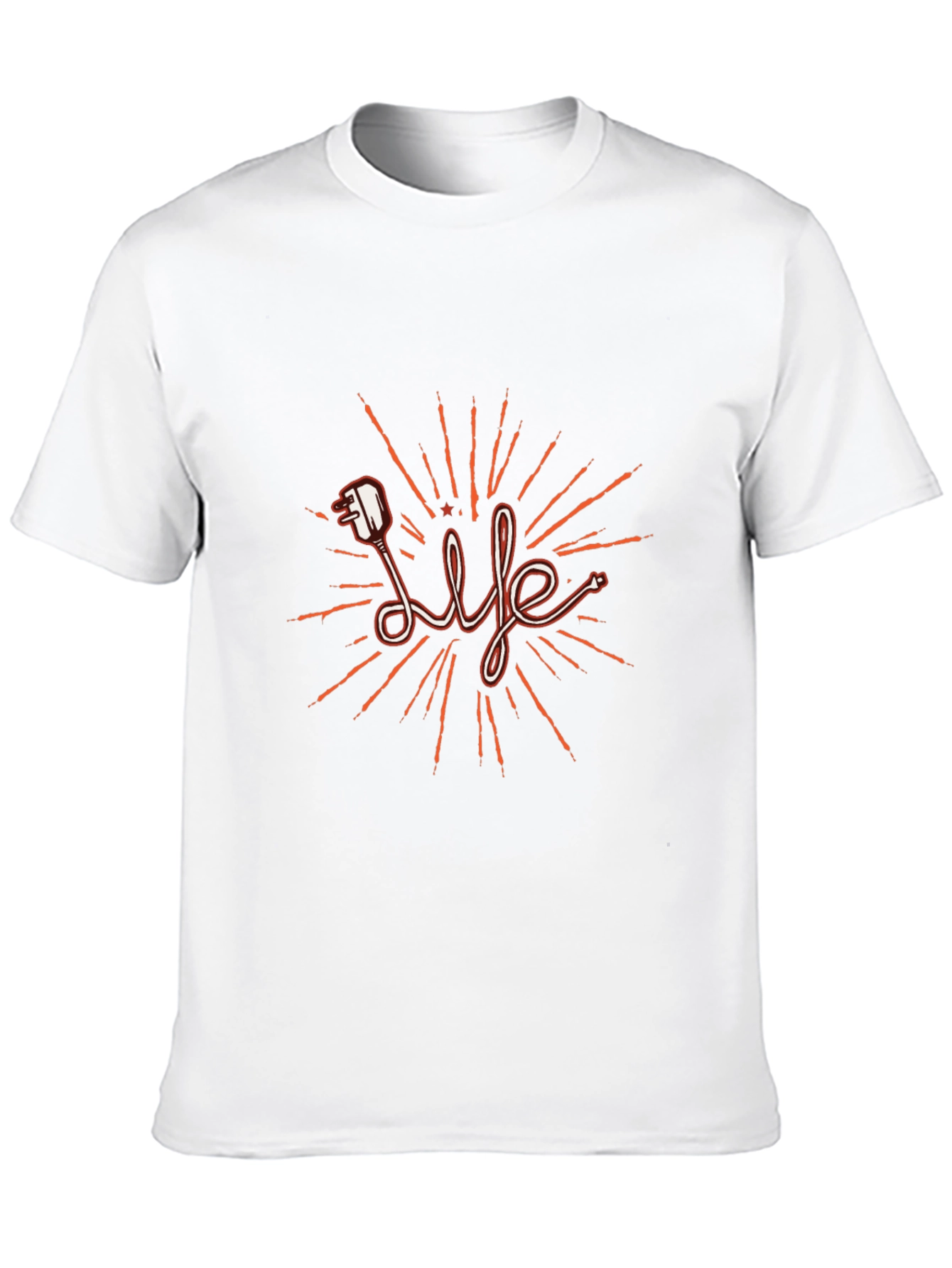 Black Life Electric Plug T-Shirt - Stylish Graphic Tee view 10