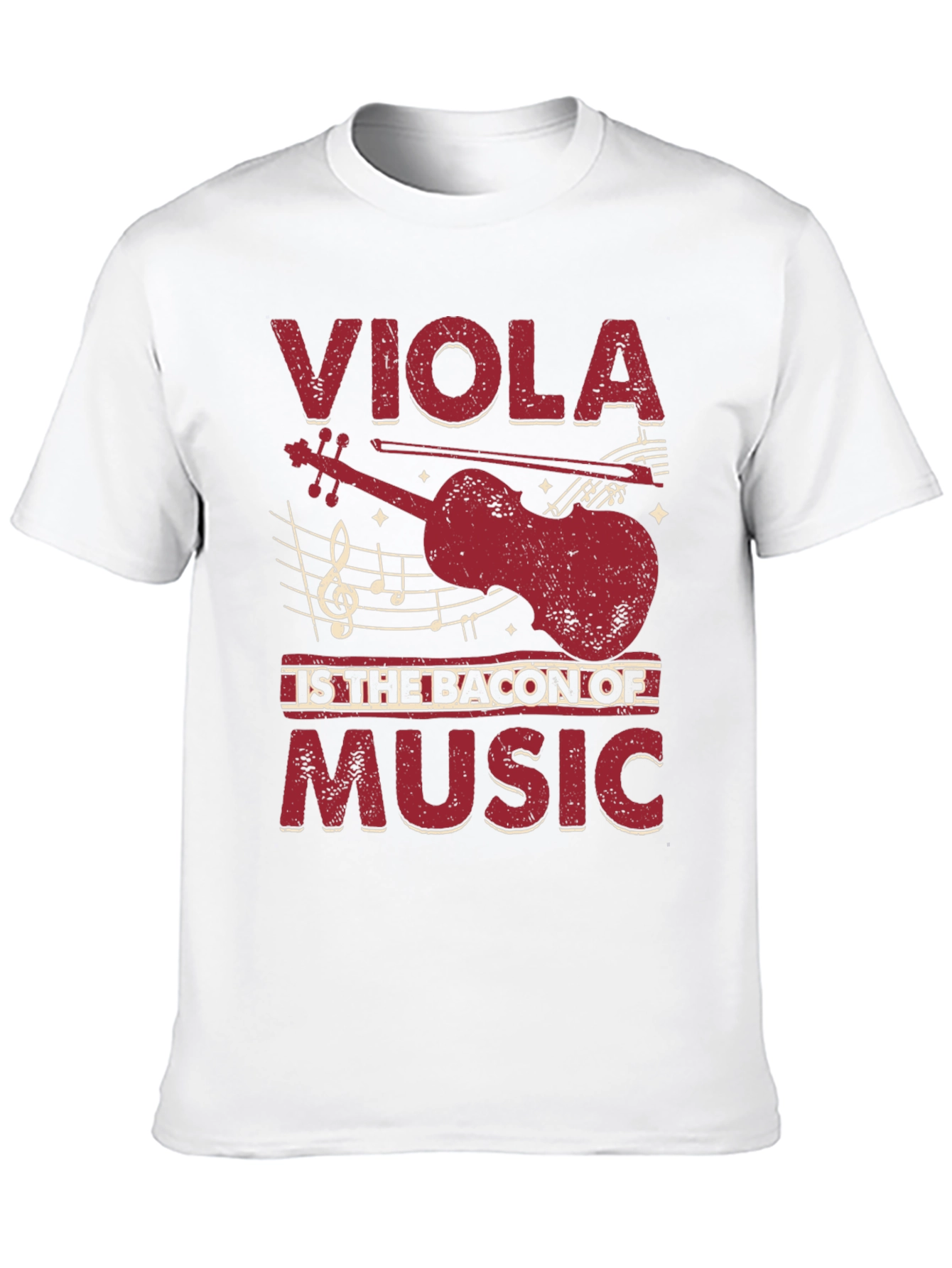 Black Viola is the Bacon of Music Funny Musician T-Shirt view 10