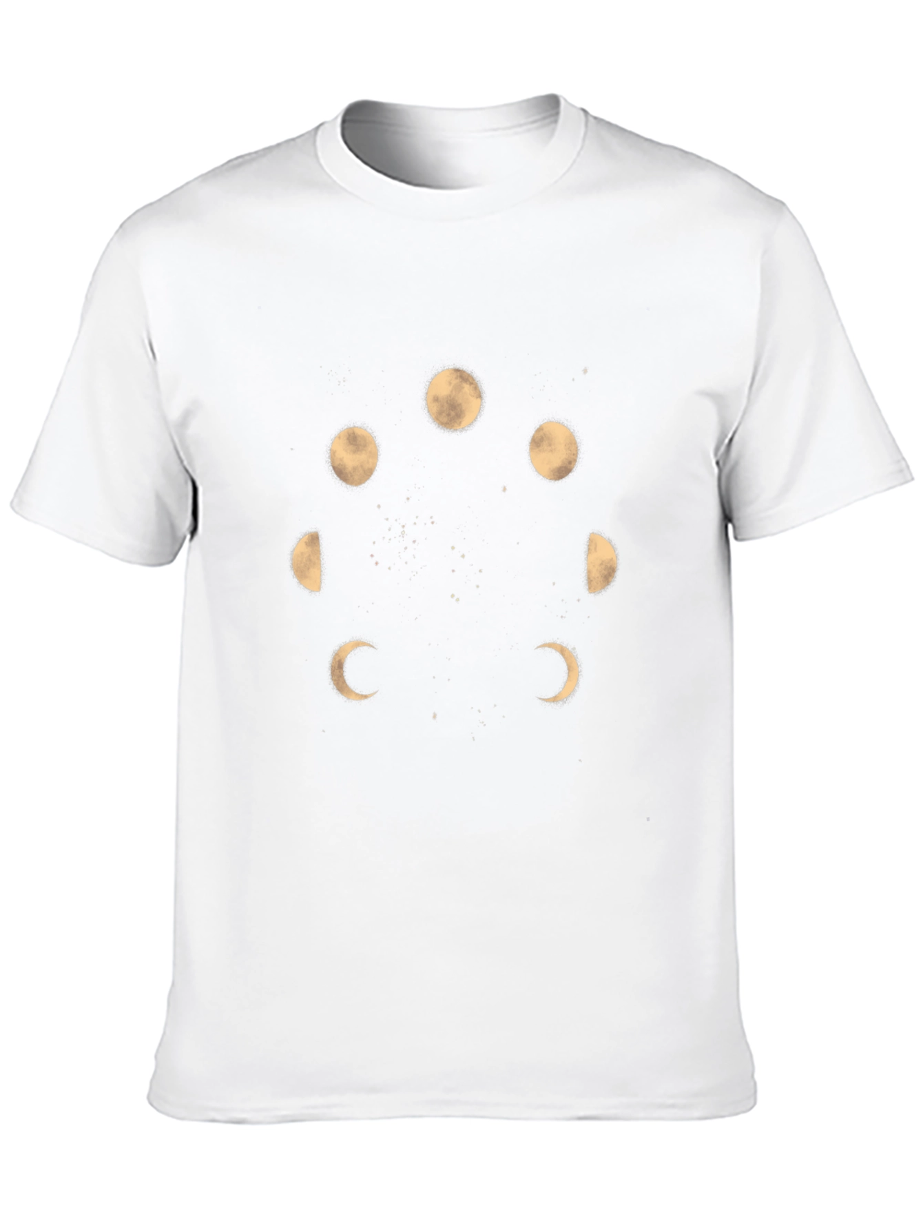 Black Moon Phases Graphic Black T-Shirt view 10
