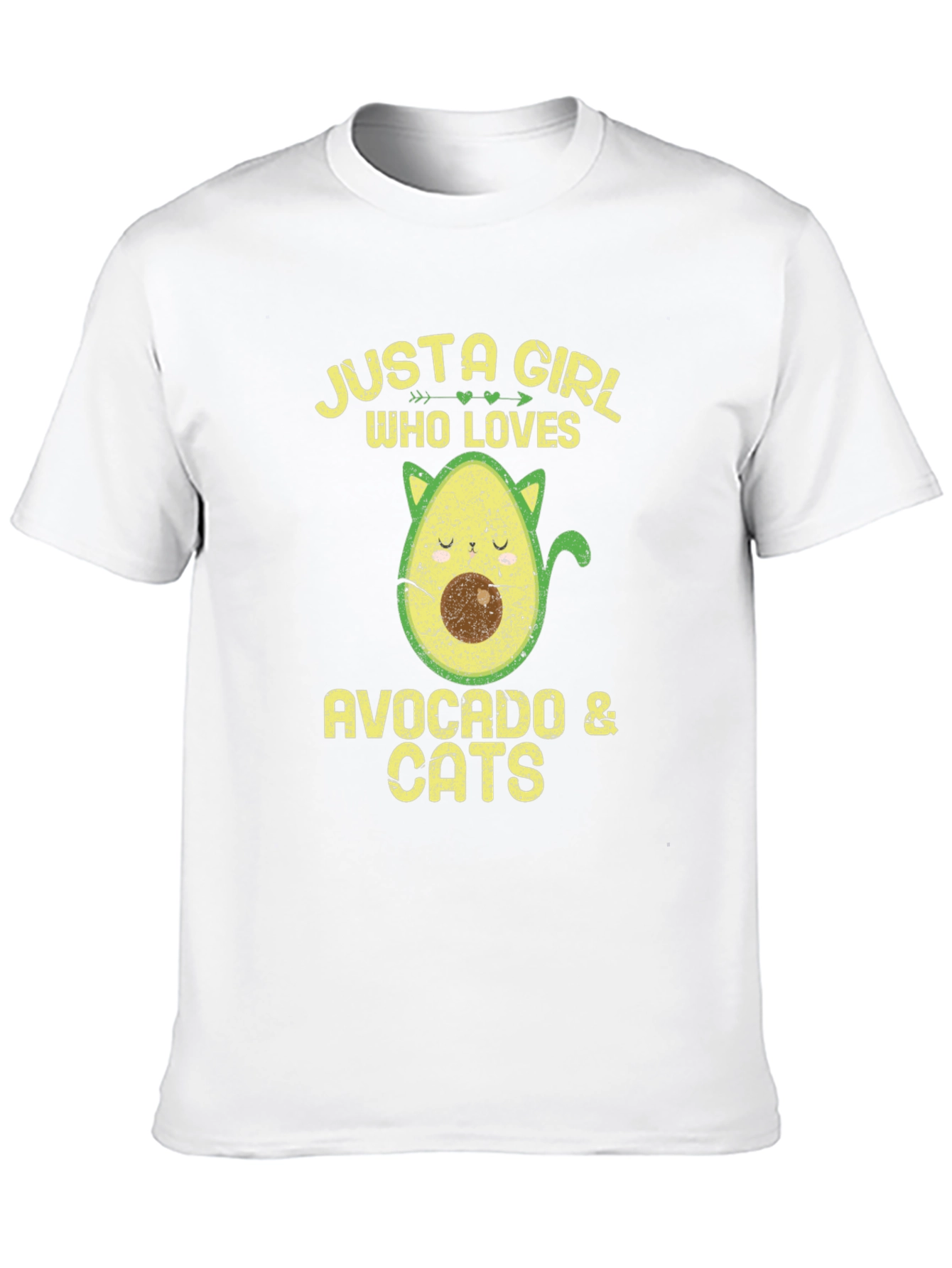 Black Avocado & Cats Graphic T-Shirt view 10
