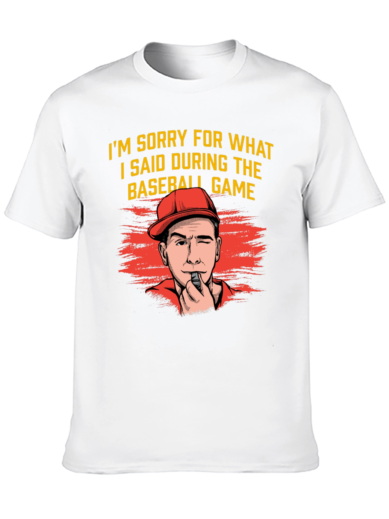 Black Baseball Game Apology T-Shirt - Funny Coach Tee view 10