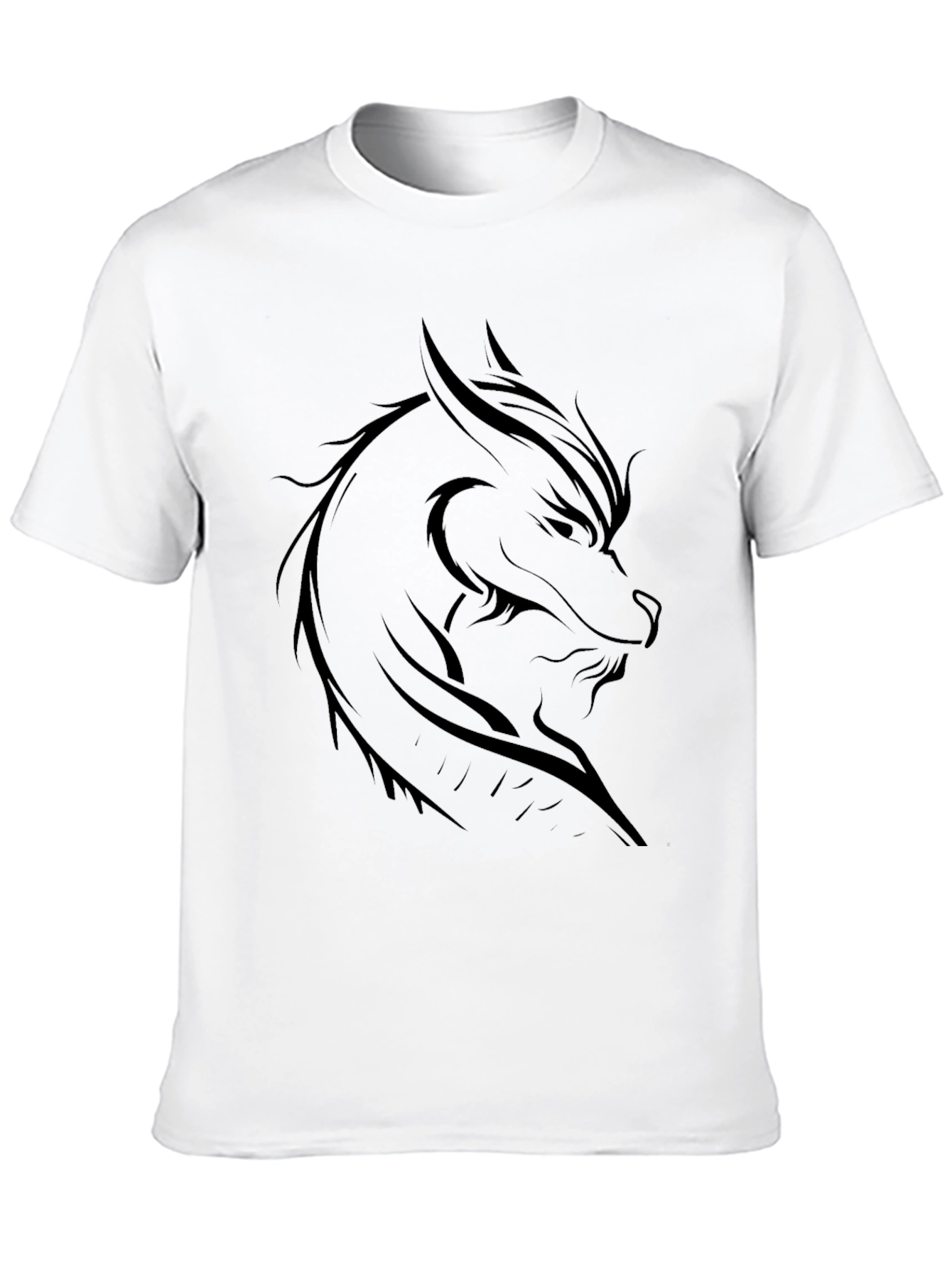 Black Dragon Graphic T-Shirt - Men's Black Tee view 10