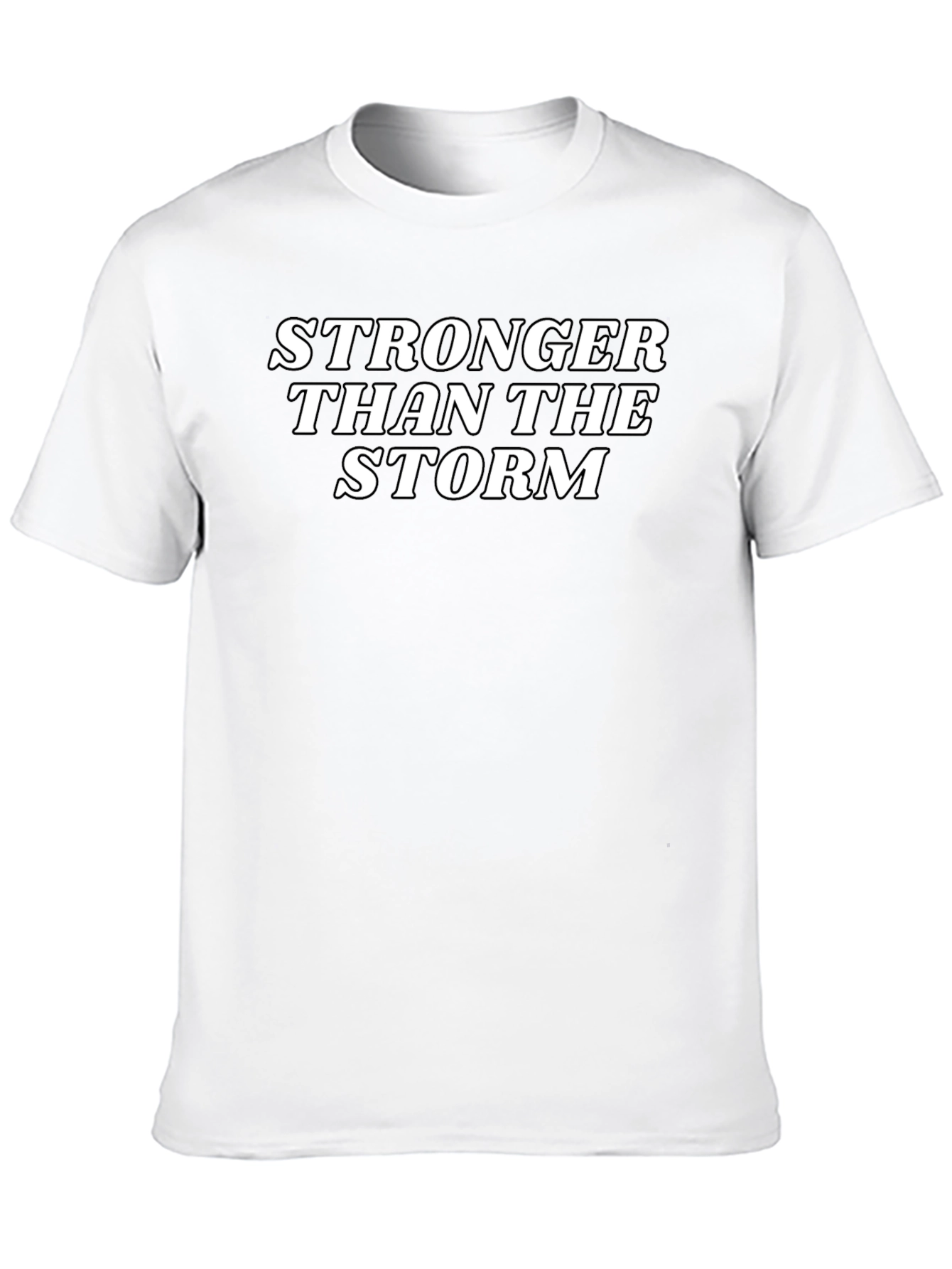 Black Stronger Than The Storm Black Graphic Tee view 10