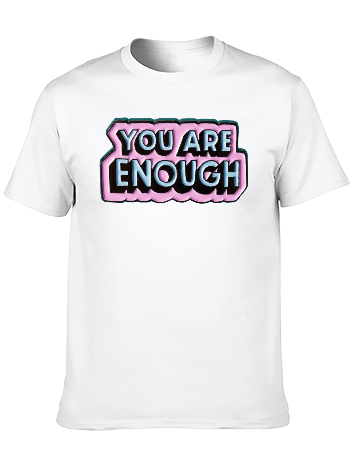 Black You Are Enough Graphic T-Shirt view 10